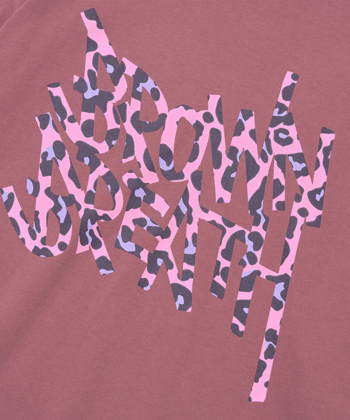 브라운브레스(BROWNBREATH) LEOPARD TAG TEE - BUGRUNDY