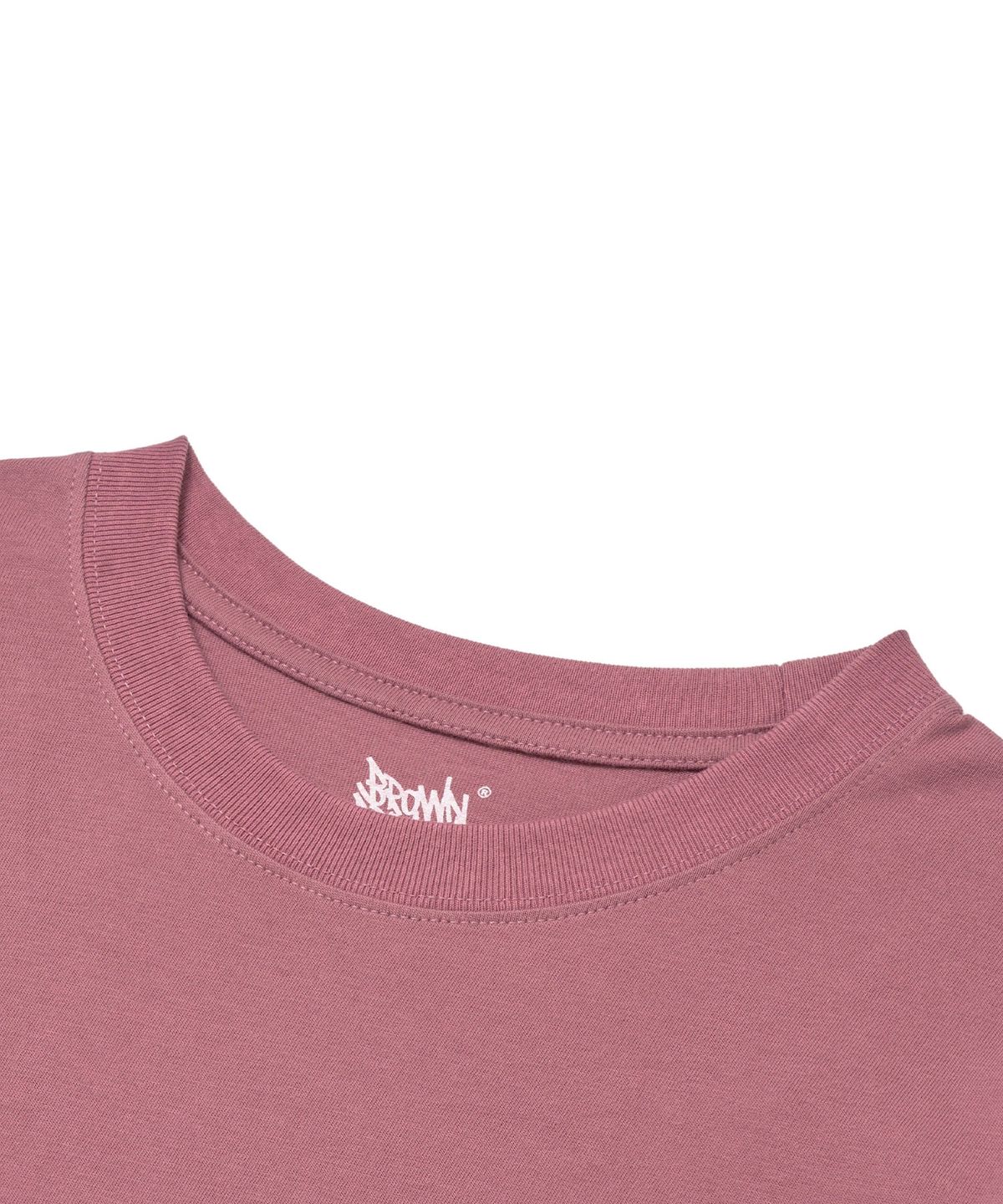 브라운브레스(BROWNBREATH) LEOPARD TAG TEE - BUGRUNDY