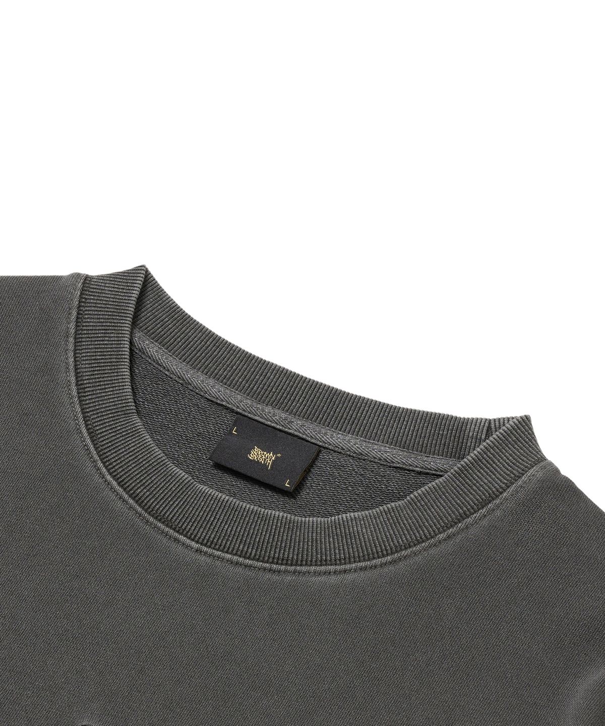 브라운브레스(BROWNBREATH) MES PIGMENT TEE - DARK GREY