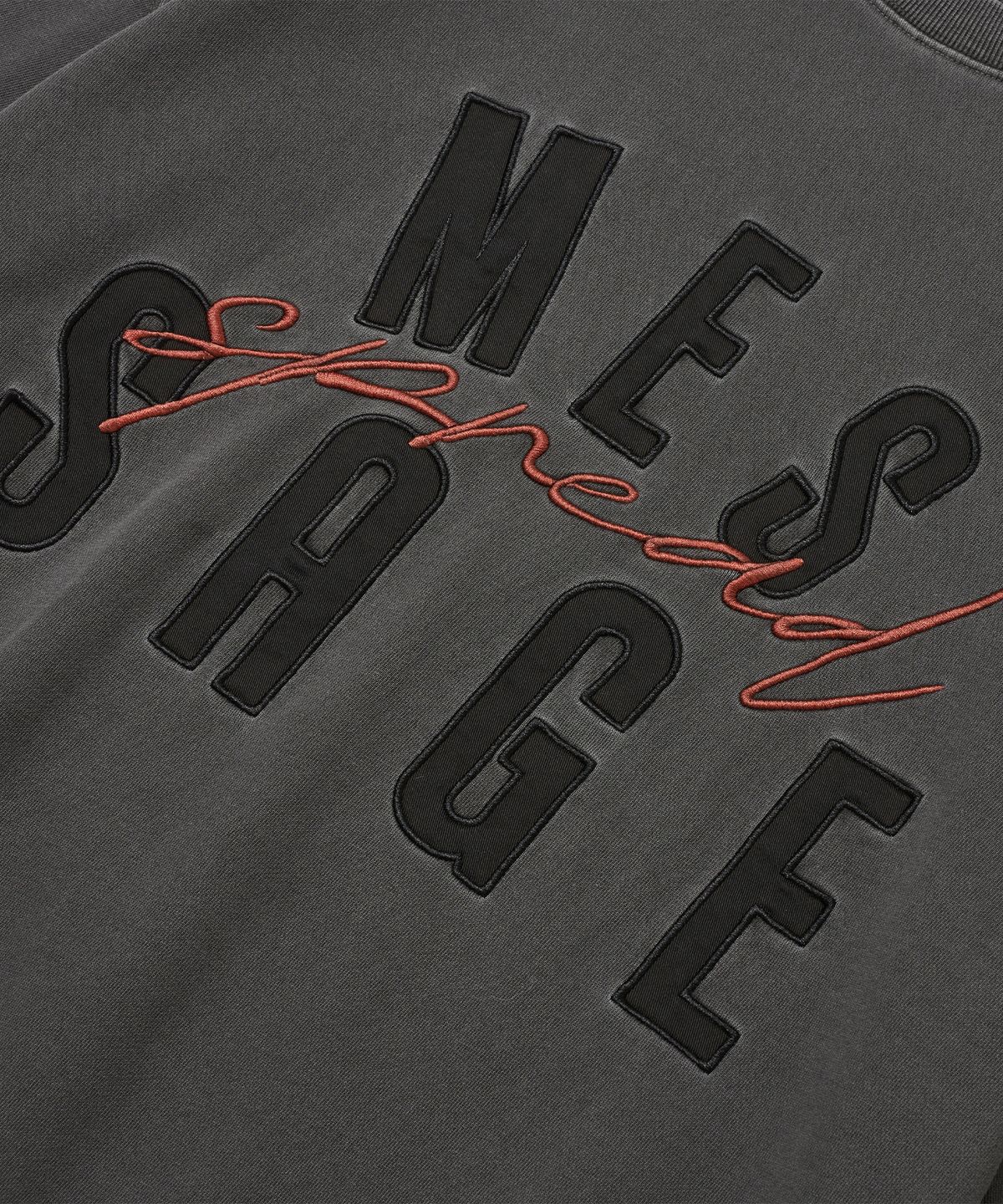 브라운브레스(BROWNBREATH) MES PIGMENT TEE - DARK GREY
