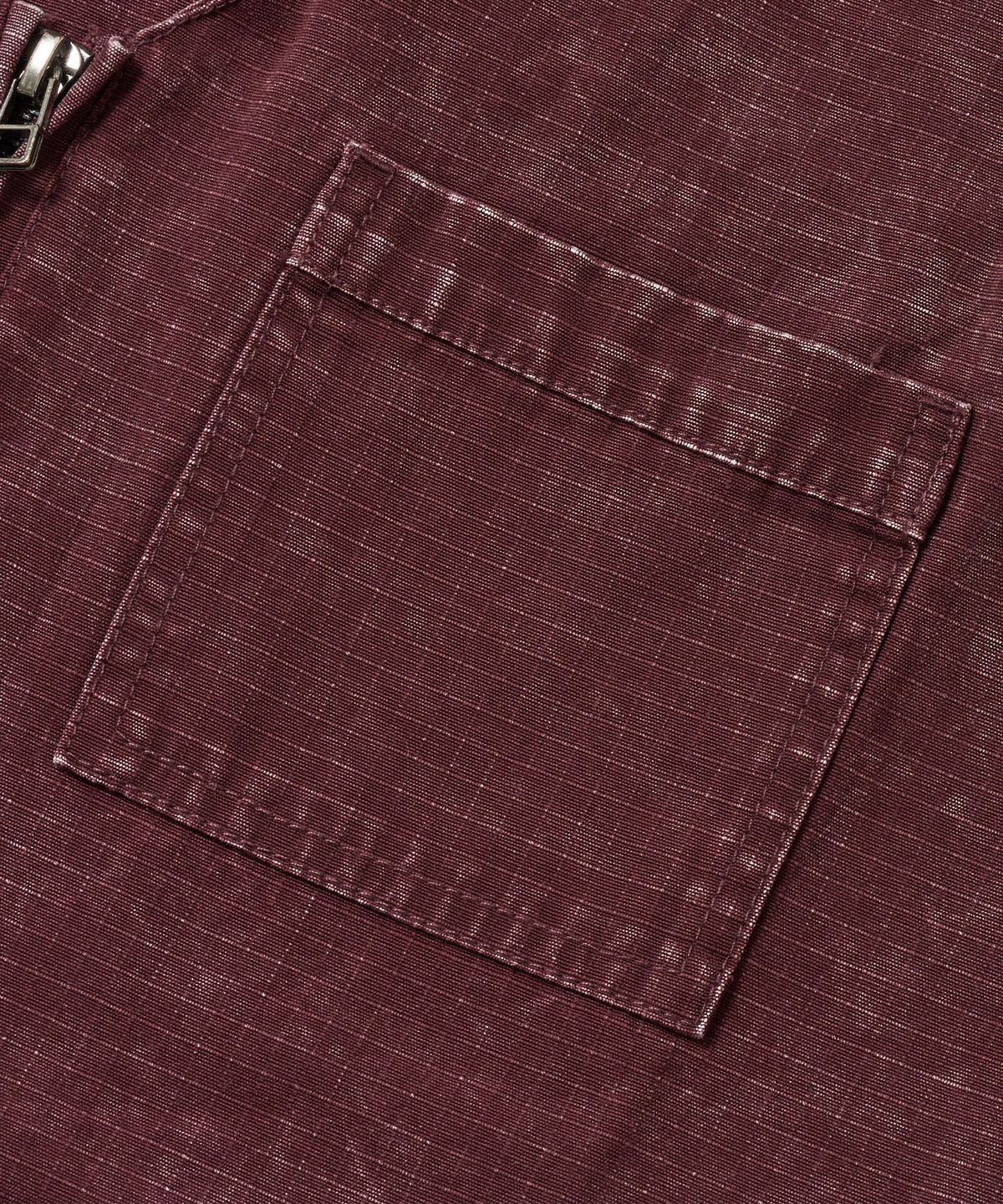 브라운브레스(BROWNBREATH) WASHED RIPSTOP WORK VEST - BURGUNDY