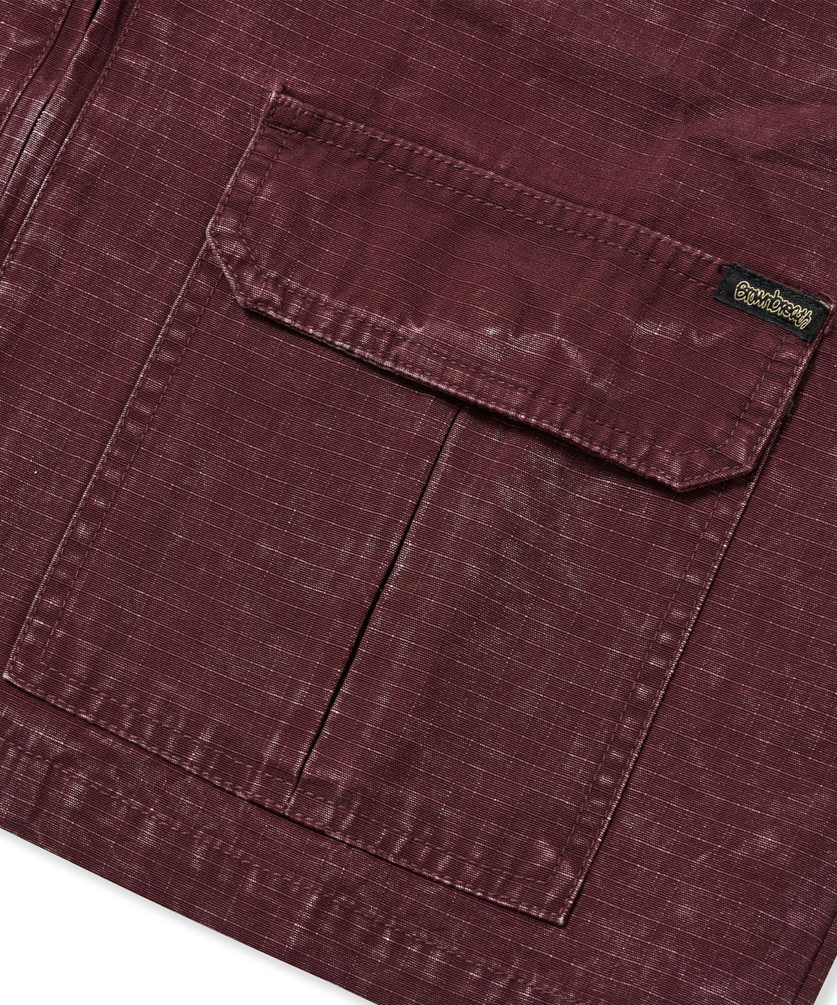 브라운브레스(BROWNBREATH) WASHED RIPSTOP WORK VEST - BURGUNDY