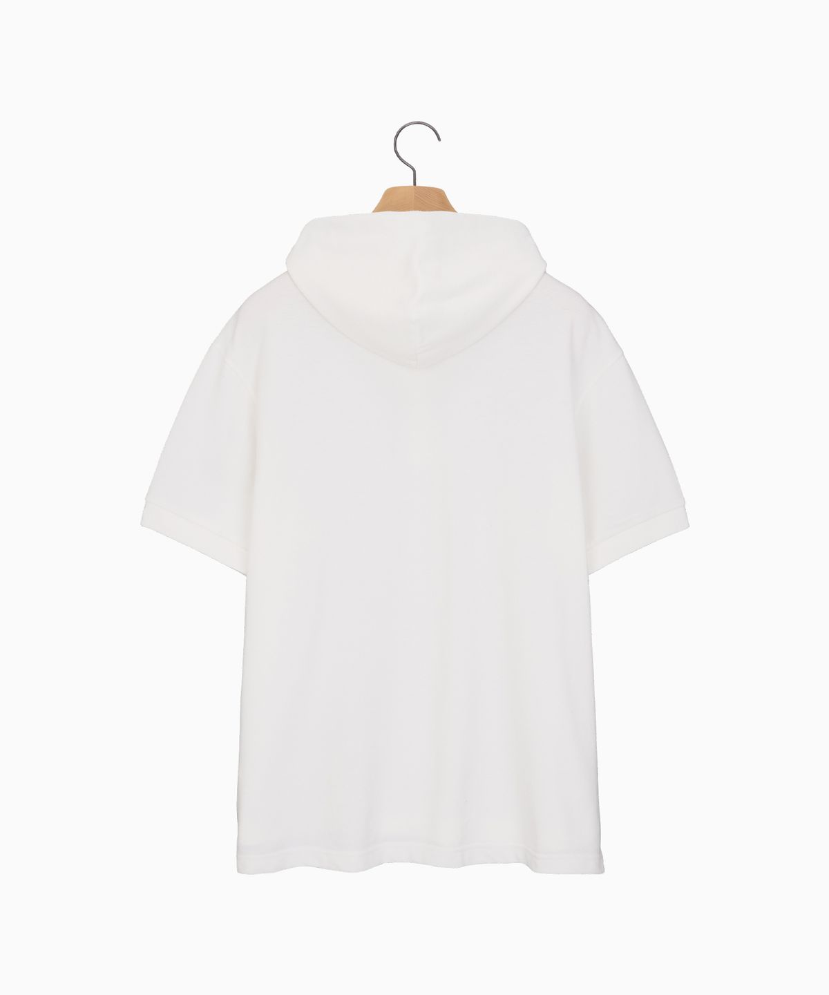 노앙(NOHANT) PK SHORT SLEEVE HOODIE WHITE