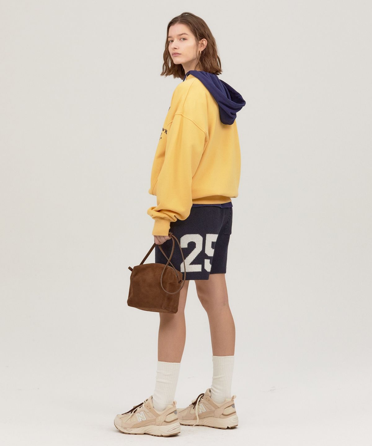 노앙(NOHANT) PK SHORT SLEEVE HOODIE NAVY