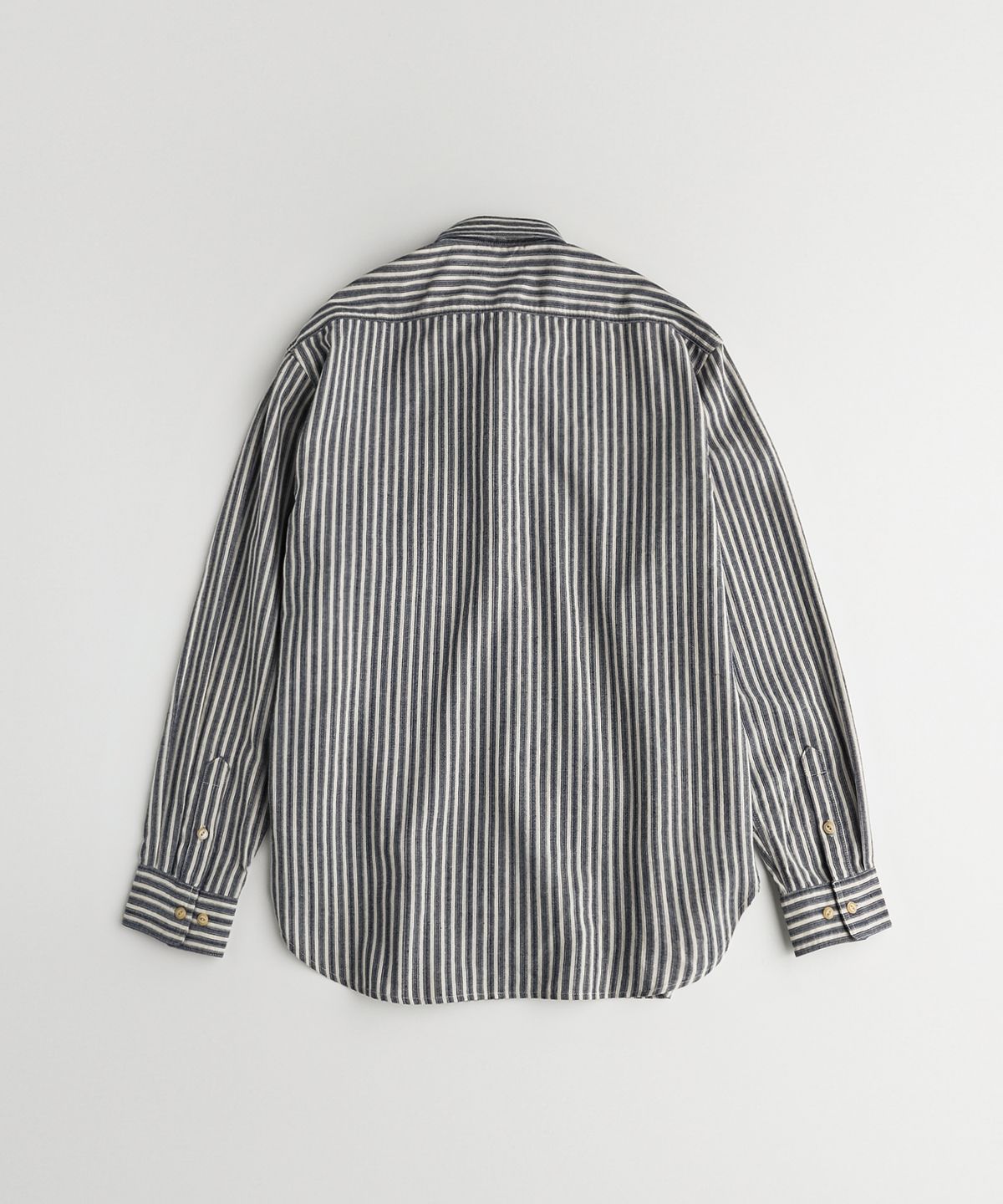 비헤비어(BEHEAVYER) C/P OFFICER B.D SHIRTS blue stripe