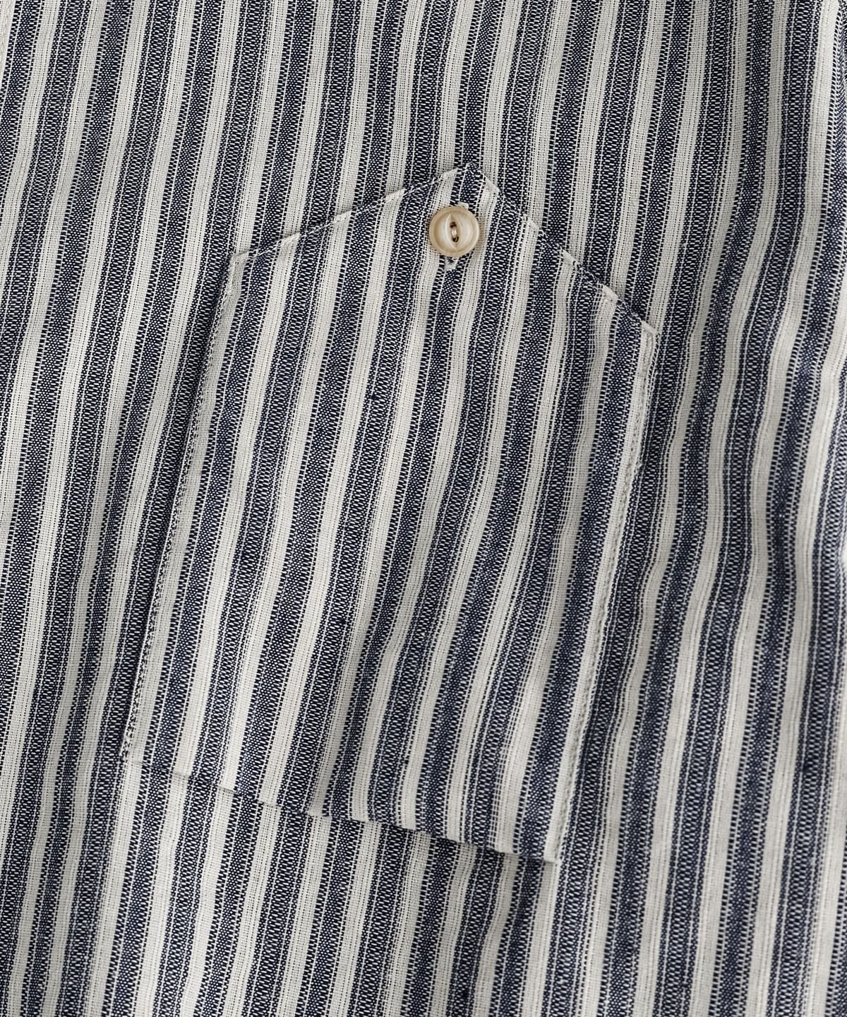 비헤비어(BEHEAVYER) C/P OFFICER B.D SHIRTS blue stripe