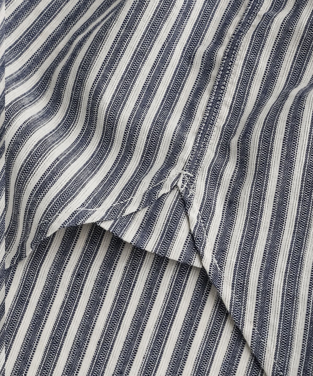 비헤비어(BEHEAVYER) C/P OFFICER B.D SHIRTS blue stripe