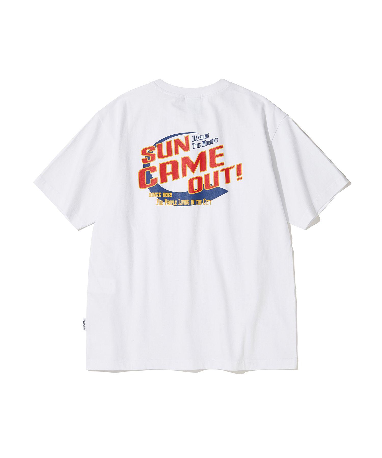 ★Urbandtype.★ Sun out graphic t-shirt navy UBEUTS010NY MUSINSA | URBANDTYPE Sun Out Graphic T-Shirt_White