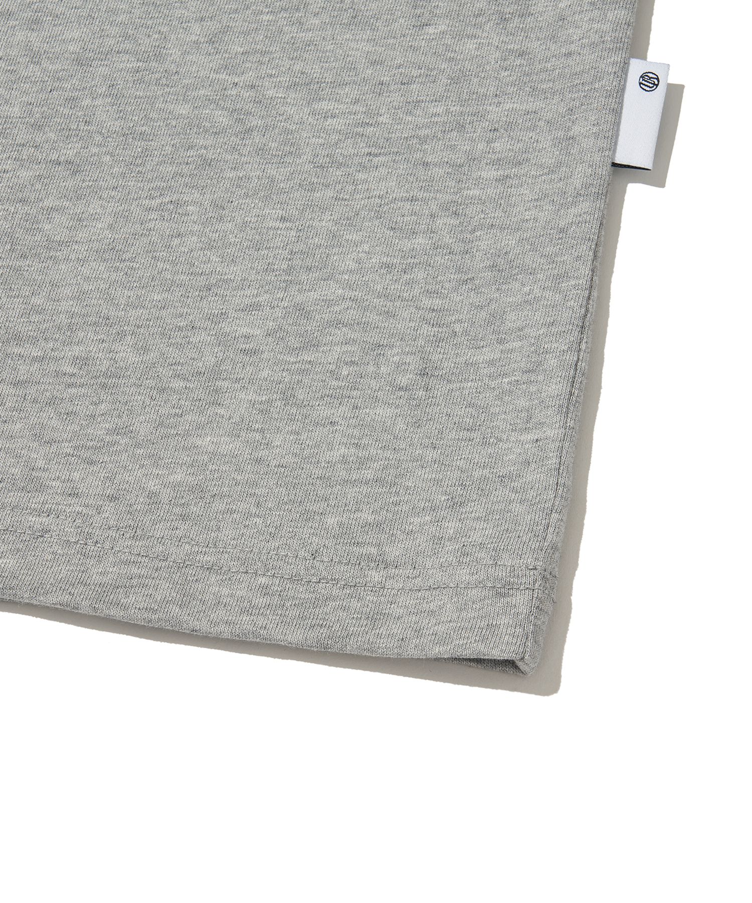 MUSINSA | URBANDTYPE Serenity Color Ringer T-Shirt_Melange Gray