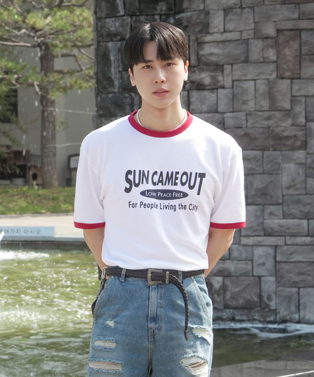 MUSINSA公式 | URBANDTYPE Sun Out Lettering Terry Ringer T