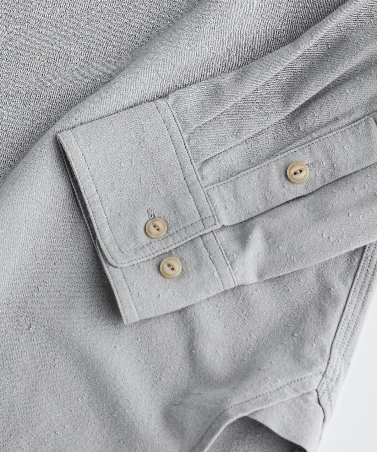 비헤비어(BEHEAVYER) NEPPED OFFICER B.D SHIRTS slate blue