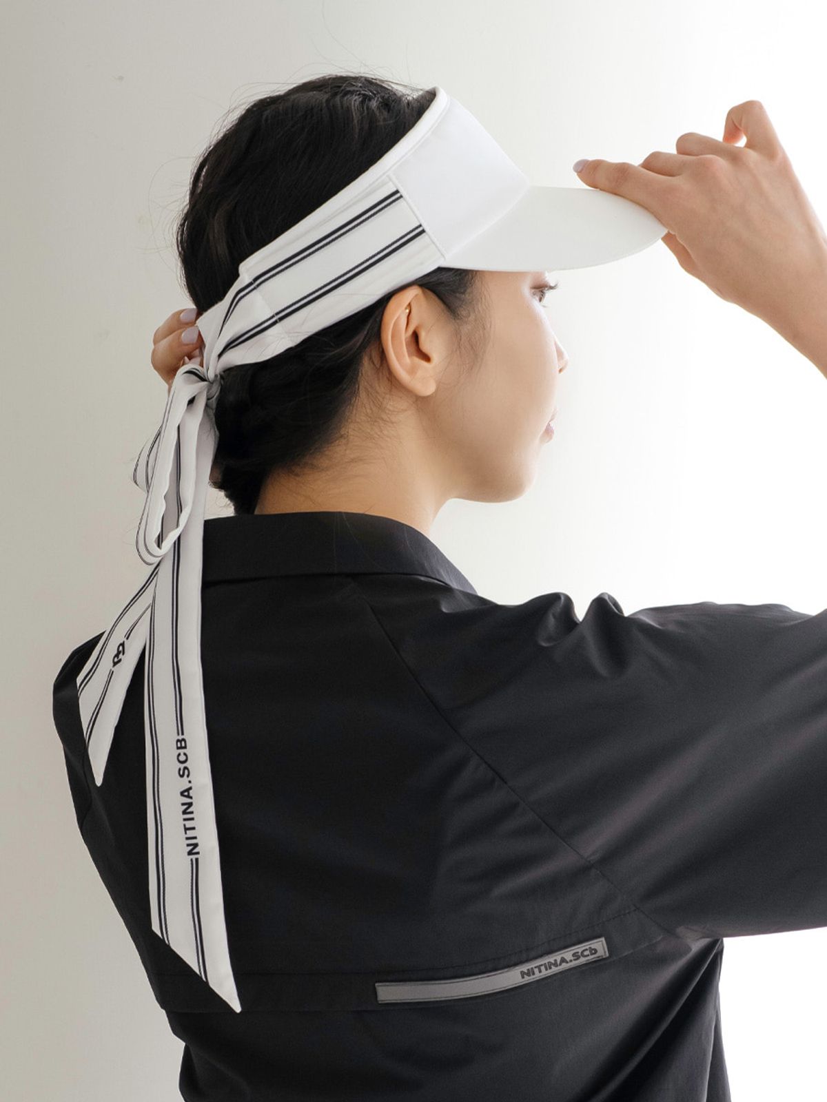 니티나(NITINA) 에센셜 리본 선바이저 WH