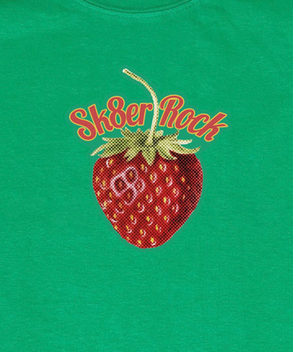 스케이터락(SK8ER ROCK) Strawberry Crop T-Shirt ((green))