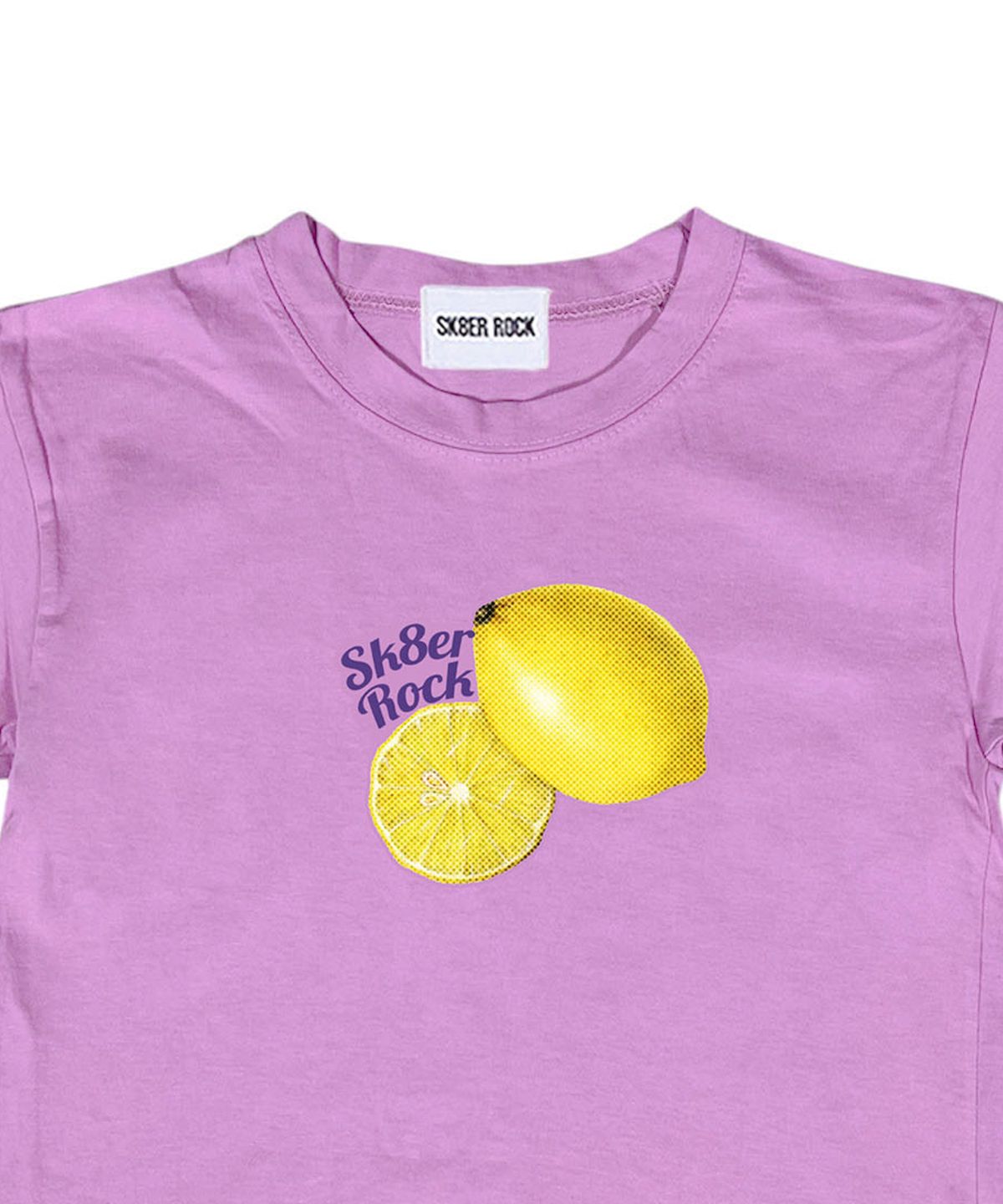 스케이터락(SK8ER ROCK) Lemon Crop T-Shirt ((lavender))