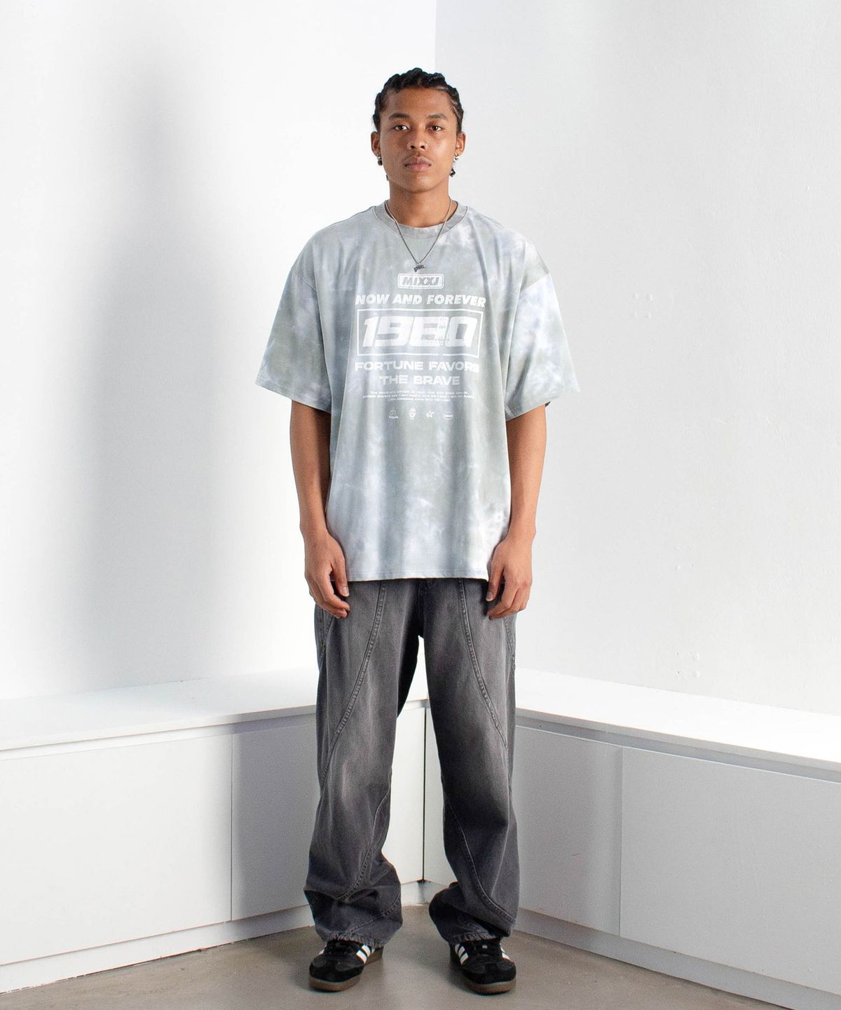 믹쓰제이(MIXXJ) TIEDYE 1980 TEE [GRAY]