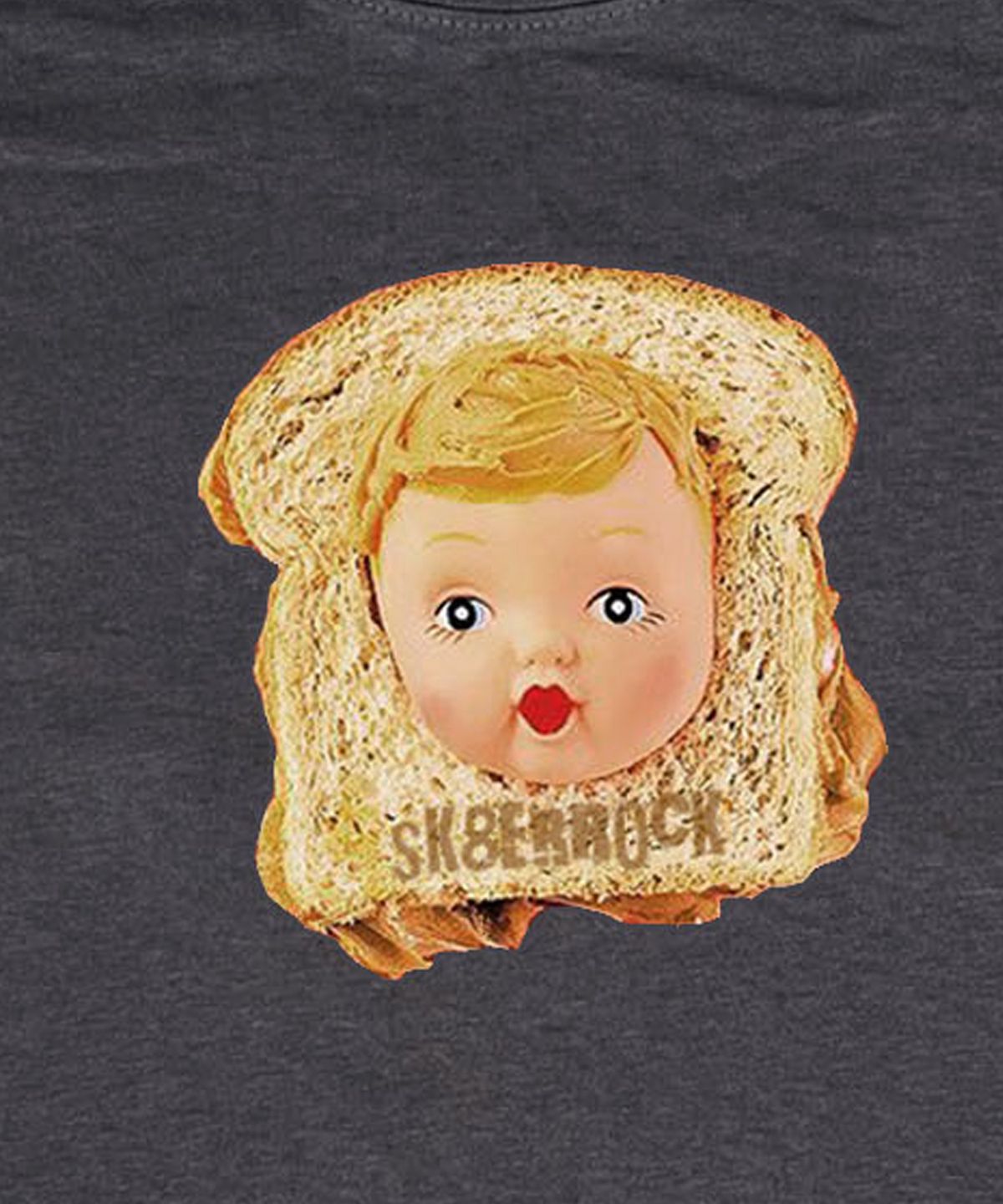 스케이터락(SK8ER ROCK) Toast Crop T-shirt ((charcoal))