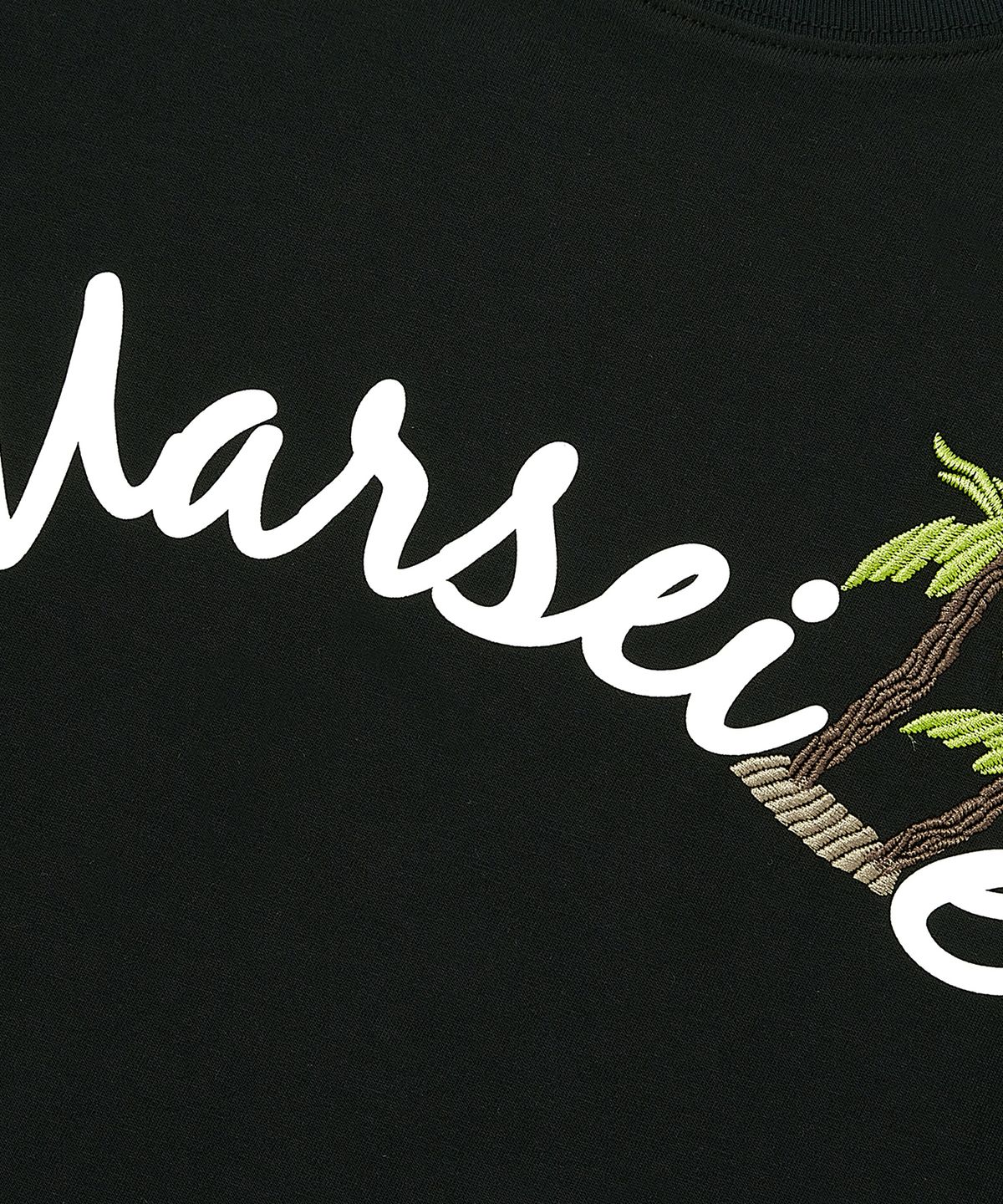 쿨트(KULTE) TWIN PALM TREE T-SHIRT BLACK