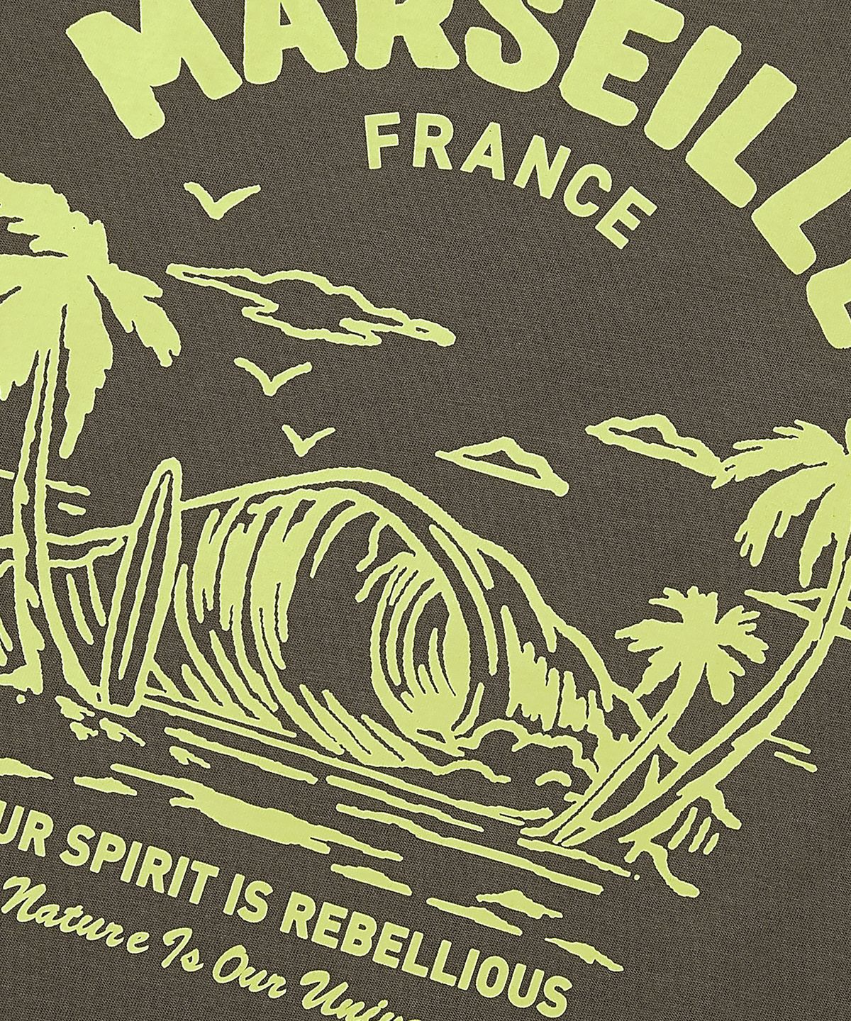 쿨트(KULTE) TROPICAL T-SHIRT BROWN