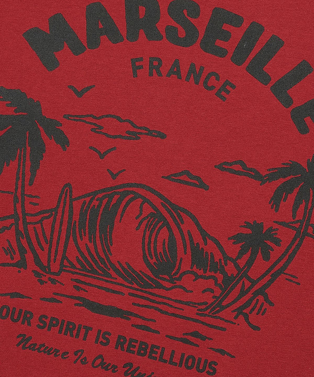 쿨트(KULTE) TROPICAL T-SHIRT RED
