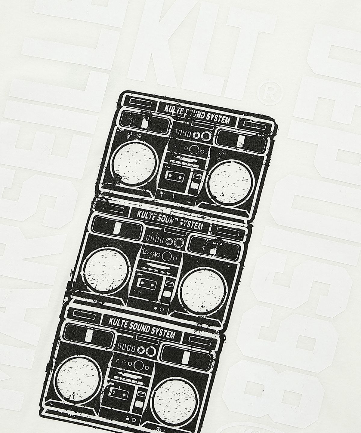쿨트(KULTE) K-RADIO T-SHIRT WHITE