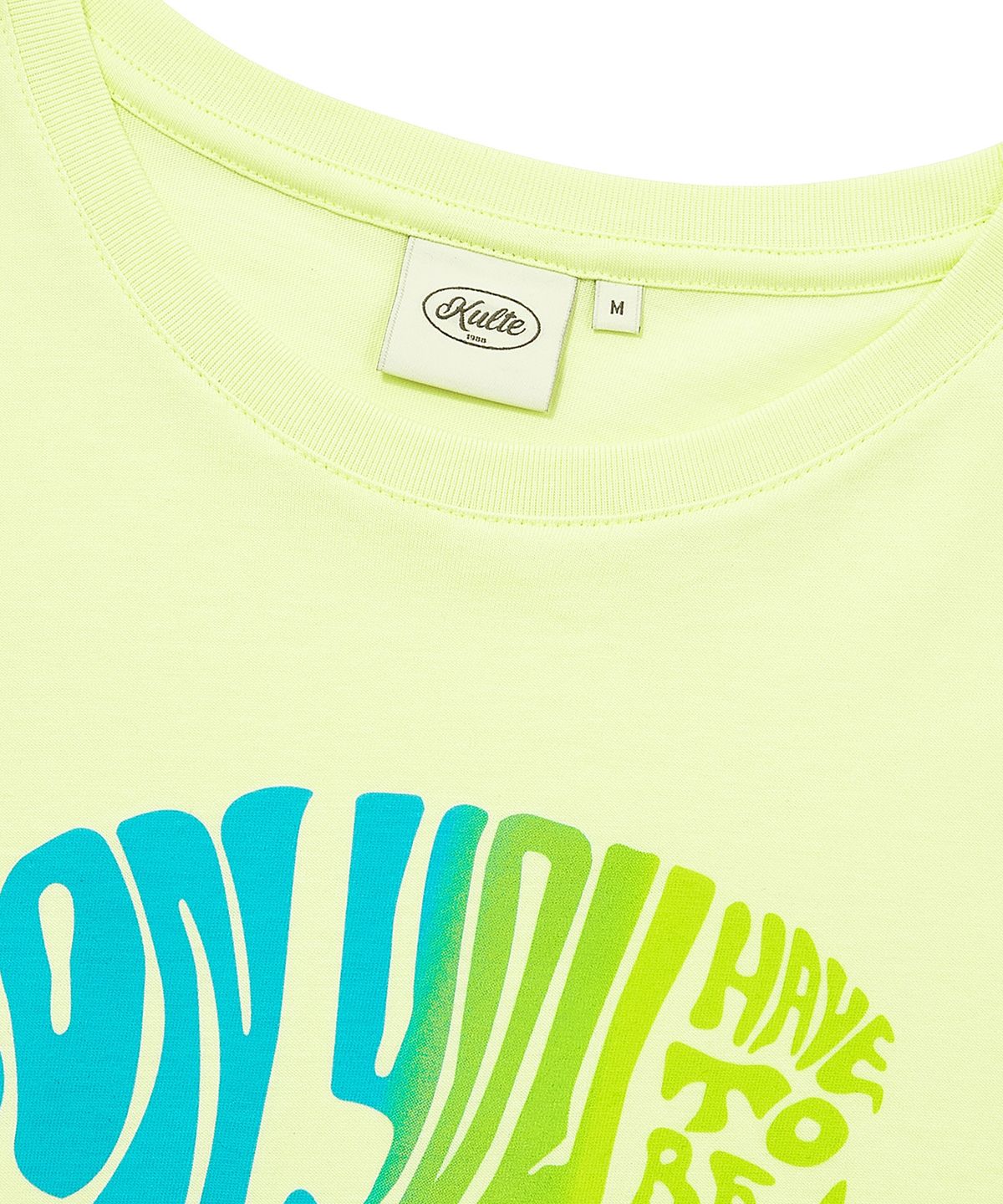 쿨트(KULTE) GRADATION WOMEN T-SHIRT YELLOW