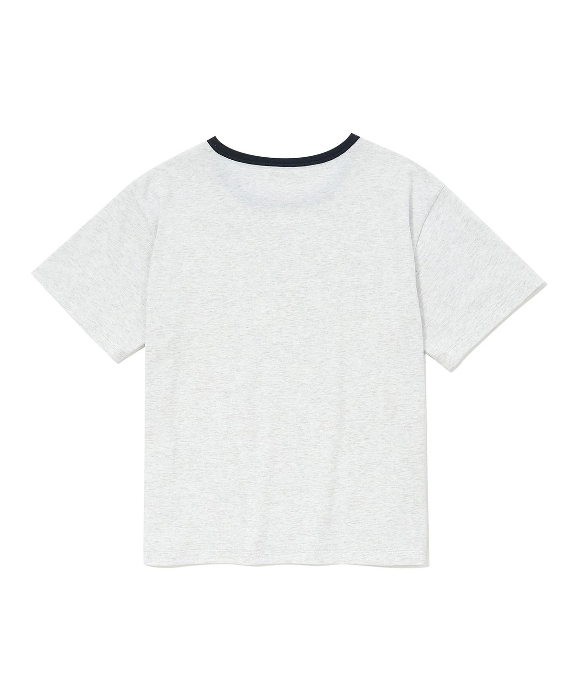 쿨트(KULTE) ROUND LANDSCAPE WOMEN RINGER T-SHIRT L.MELANGE
