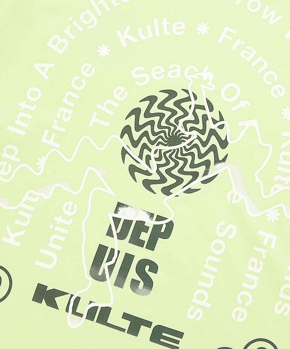 쿨트(KULTE) NEW SOUNDS T-SHIRT LIME