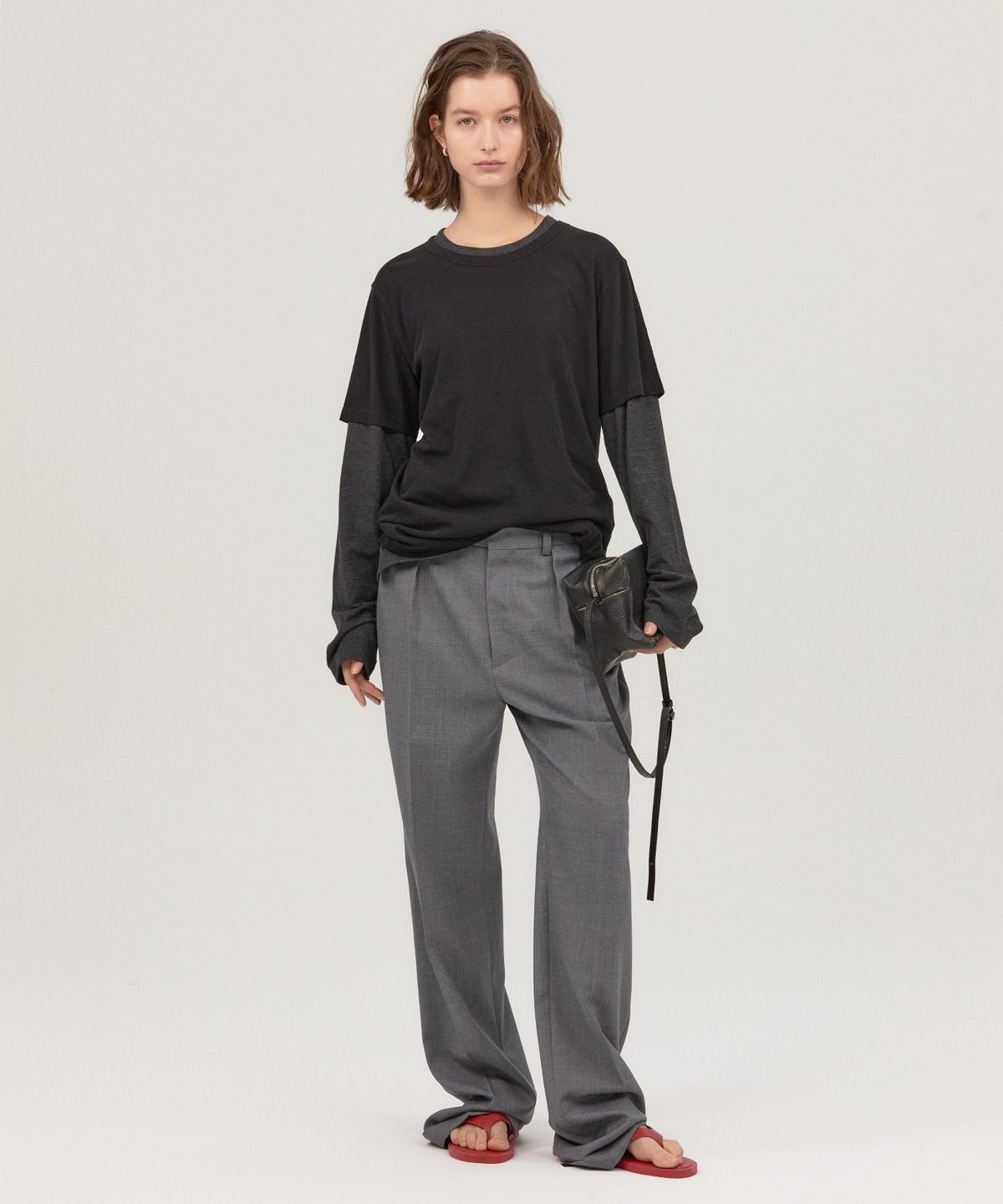 노앙(NOHANT) 5-POCKET SLACKS GRAY