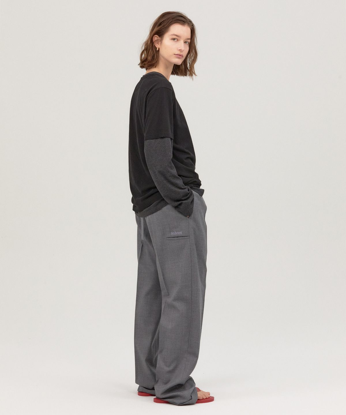 노앙(NOHANT) 5-POCKET SLACKS GRAY