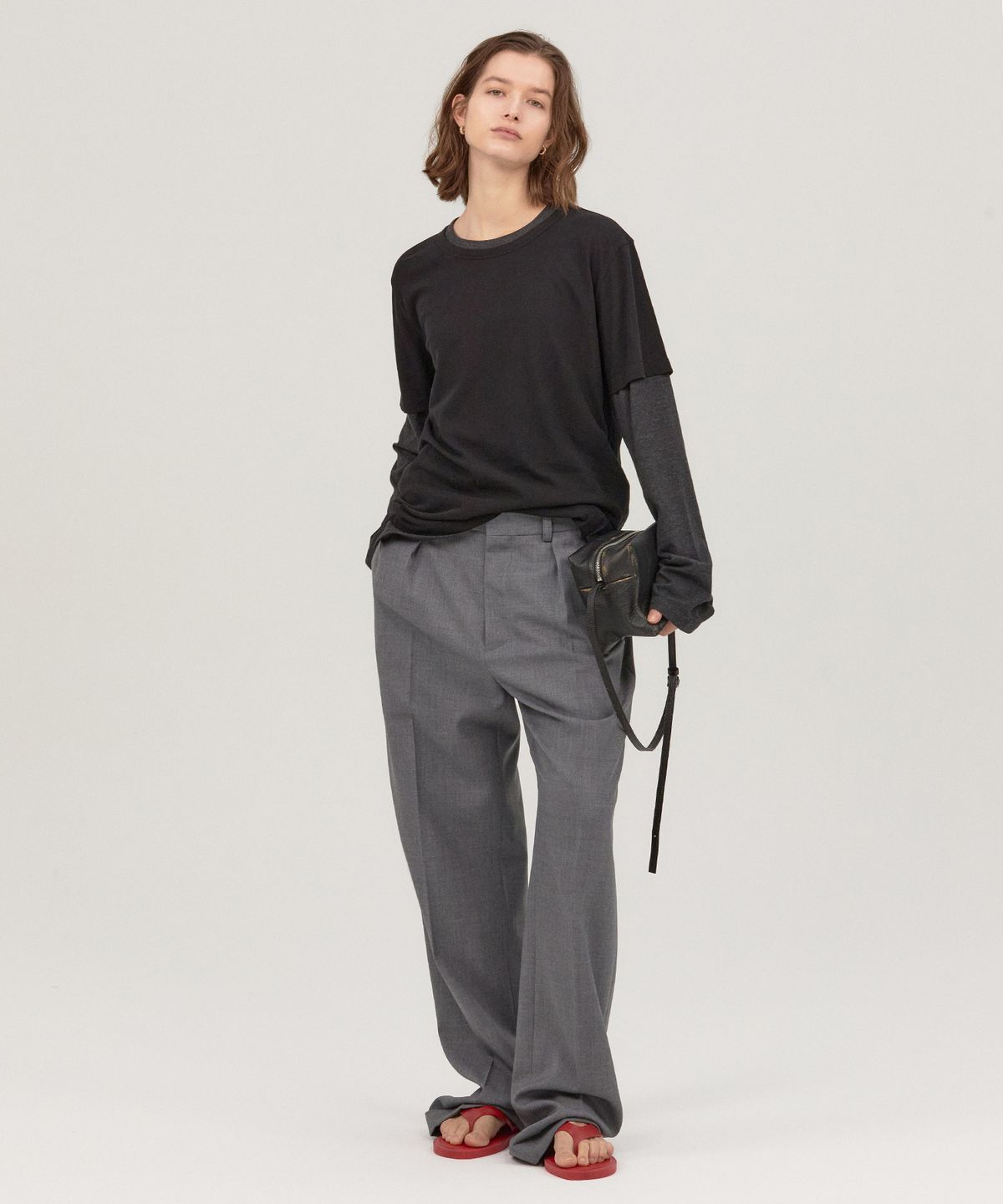 노앙(NOHANT) 5-POCKET SLACKS GRAY