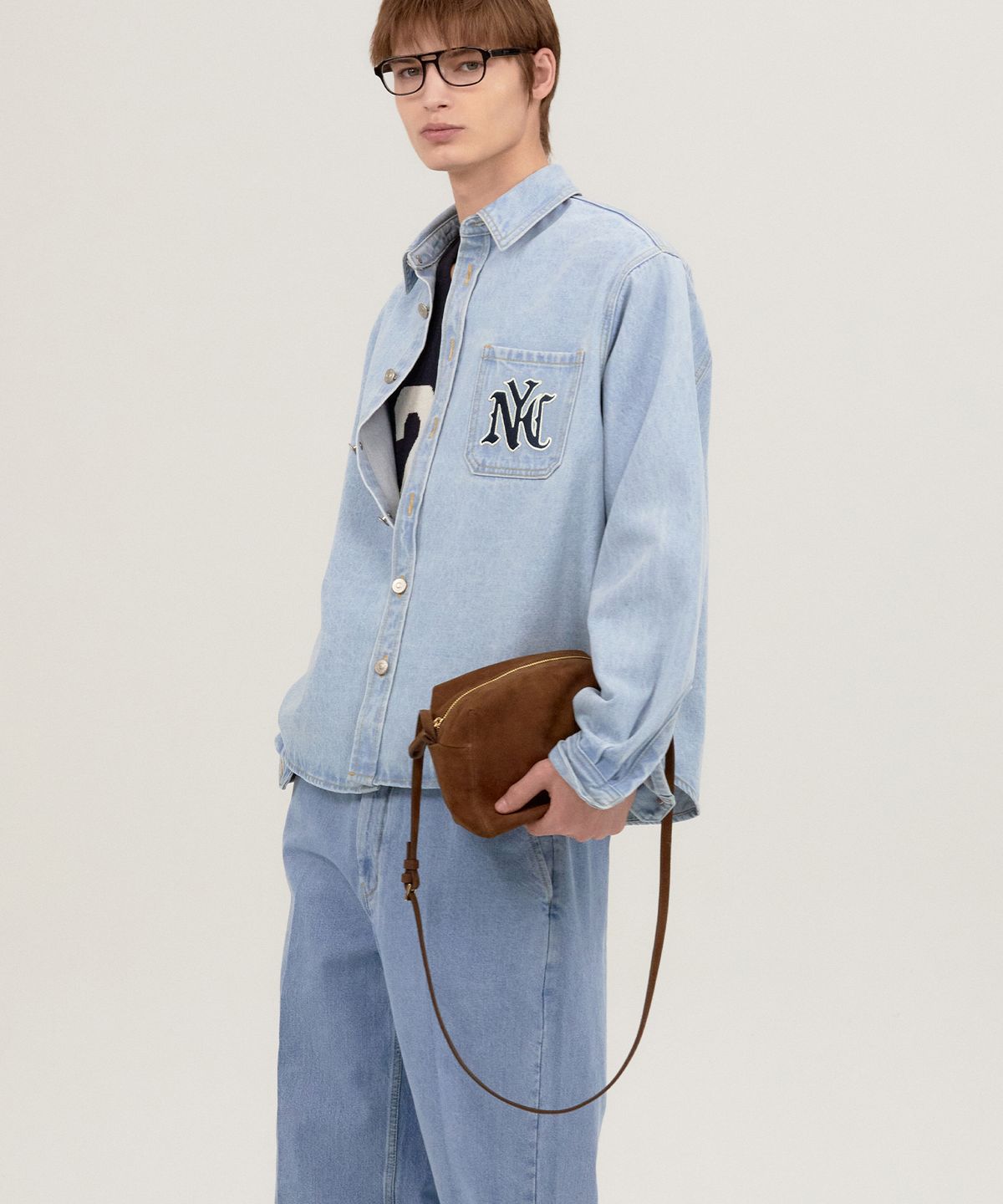 노앙(NOHANT) SUEDE PICNIC BAG BROWN