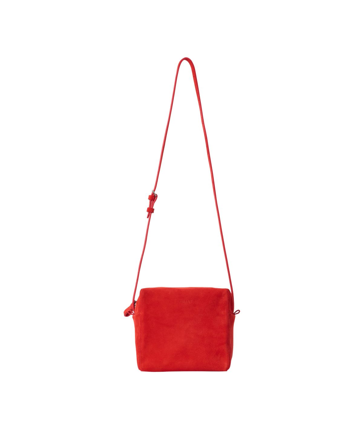 노앙(NOHANT) SUEDE PICNIC BAG RED