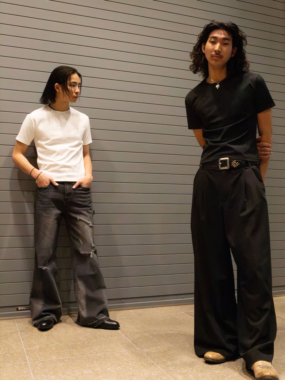 고저(GOZER) LIGHT RIB SLIM T-SHIRT_BLACK
