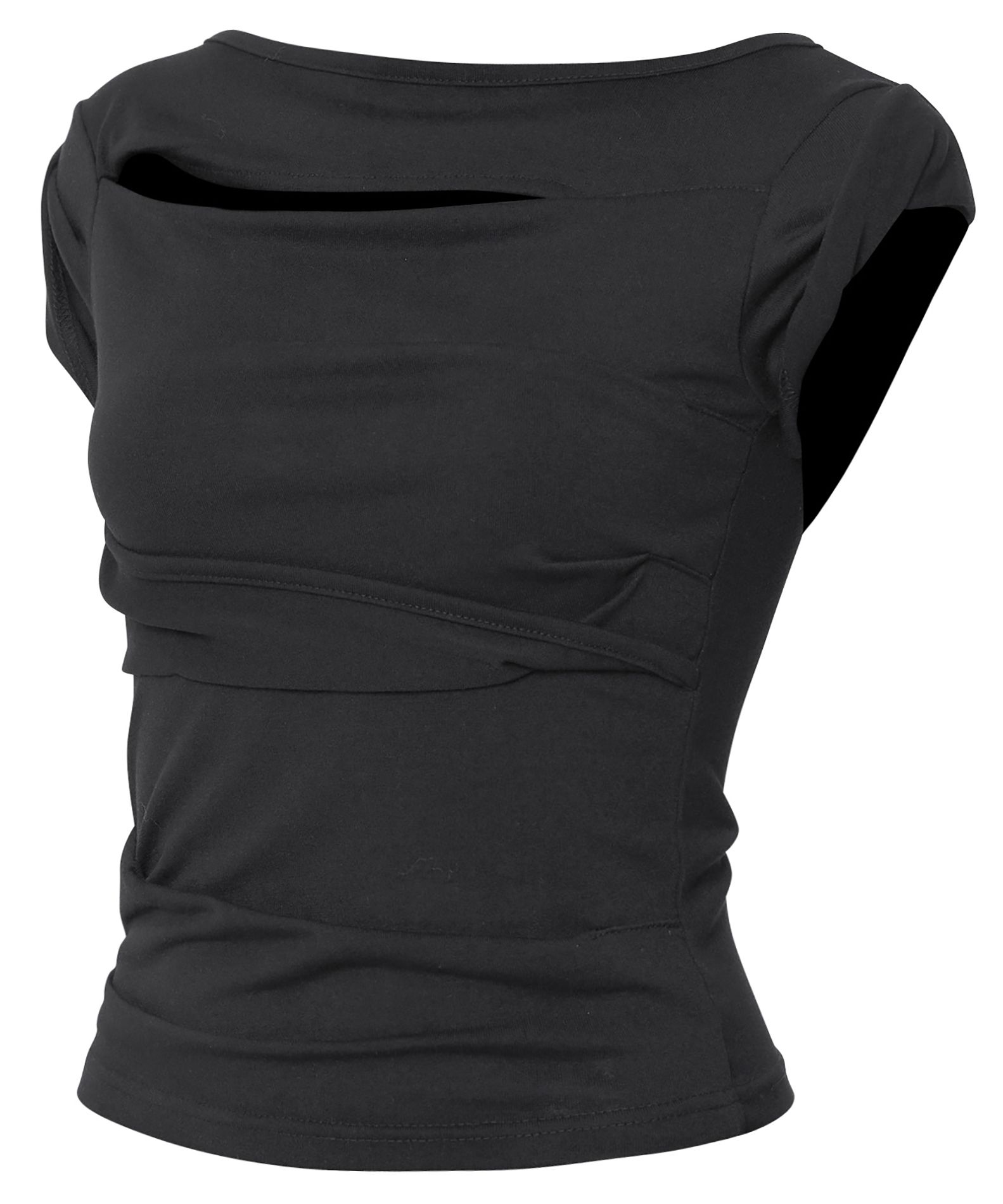 [FLARE UP]★25SS★Asymmetrical Draped Roll-Up T-Shirt MUSINSA | FLAREUP Asymmetrical Draped Roll-Up T-Shirt (FL