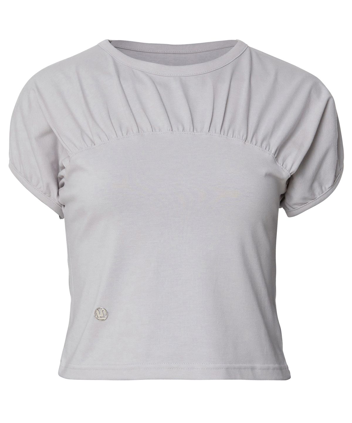 플레어업(FLAREUP) Kaya Shirred T-Shirt (FL-158_Gray)
