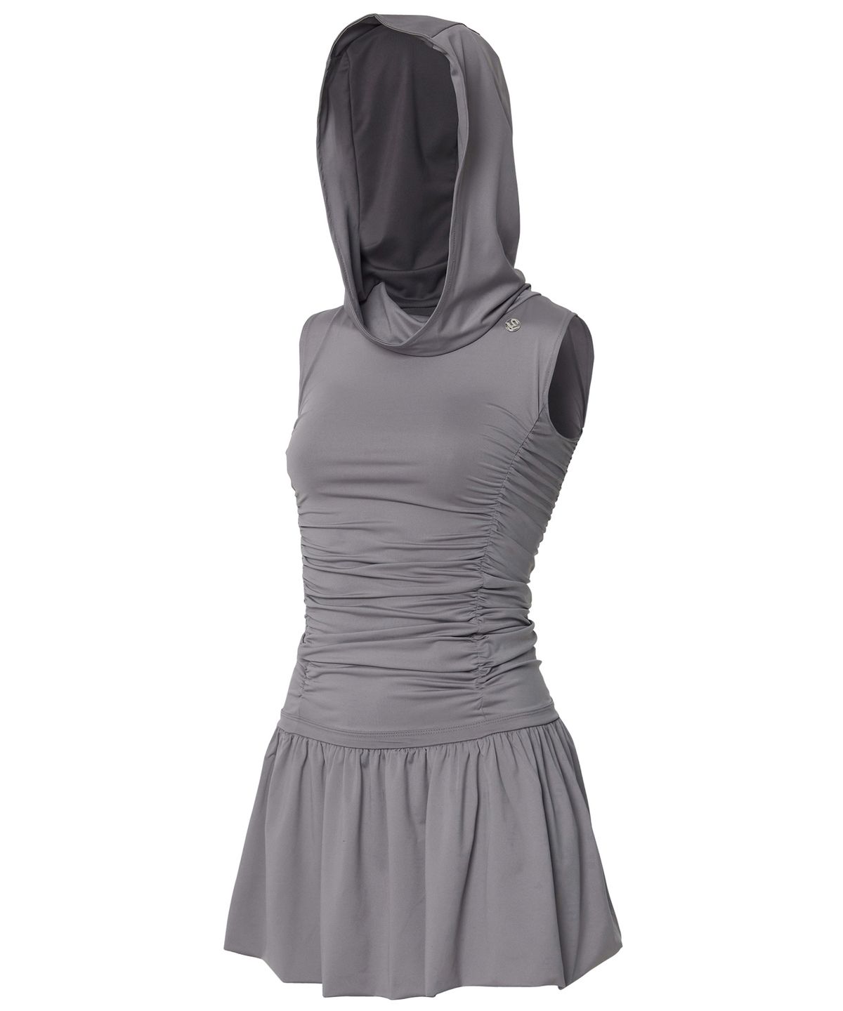 플레어업(FLAREUP) Hooded High Neck Dress (FL-155_Gray)