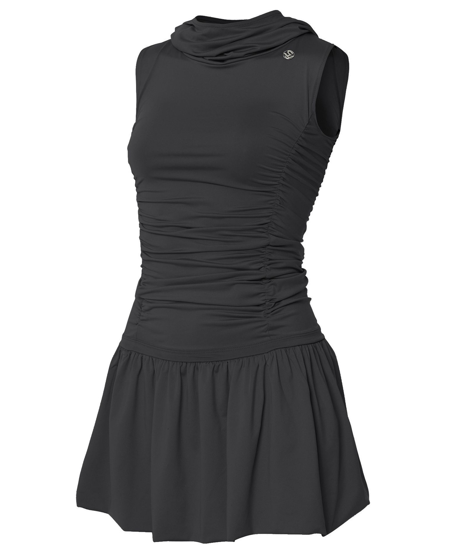 MUSINSA | FLAREUP Hooded High Neck Dress (FL-155_Black)
