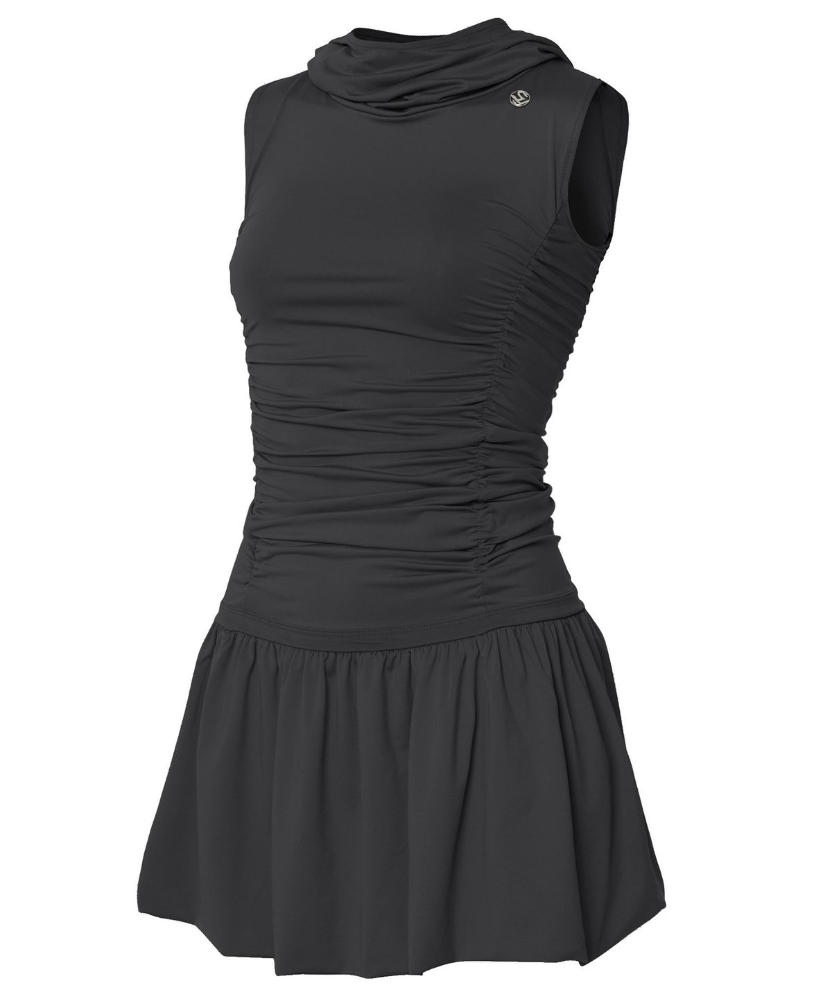 플레어업(FLAREUP) Hooded High Neck Dress (FL-155_Black)