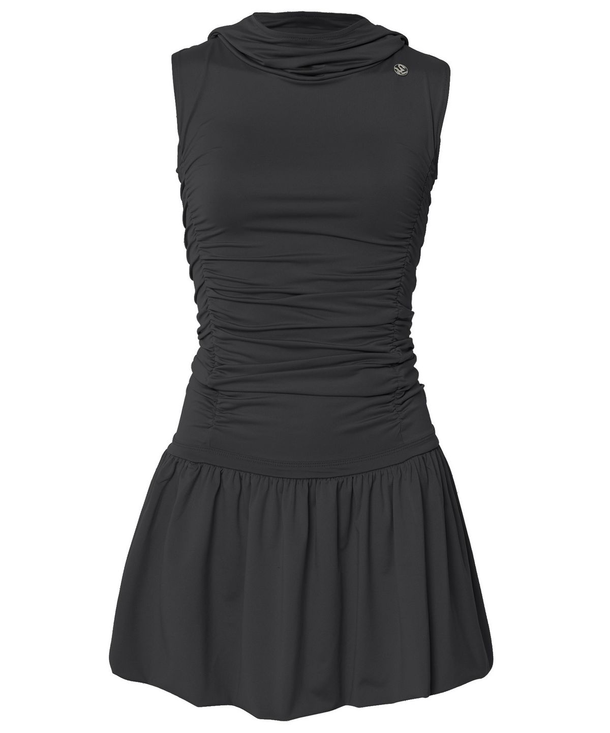 플레어업(FLAREUP) Hooded High Neck Dress (FL-155_Black)