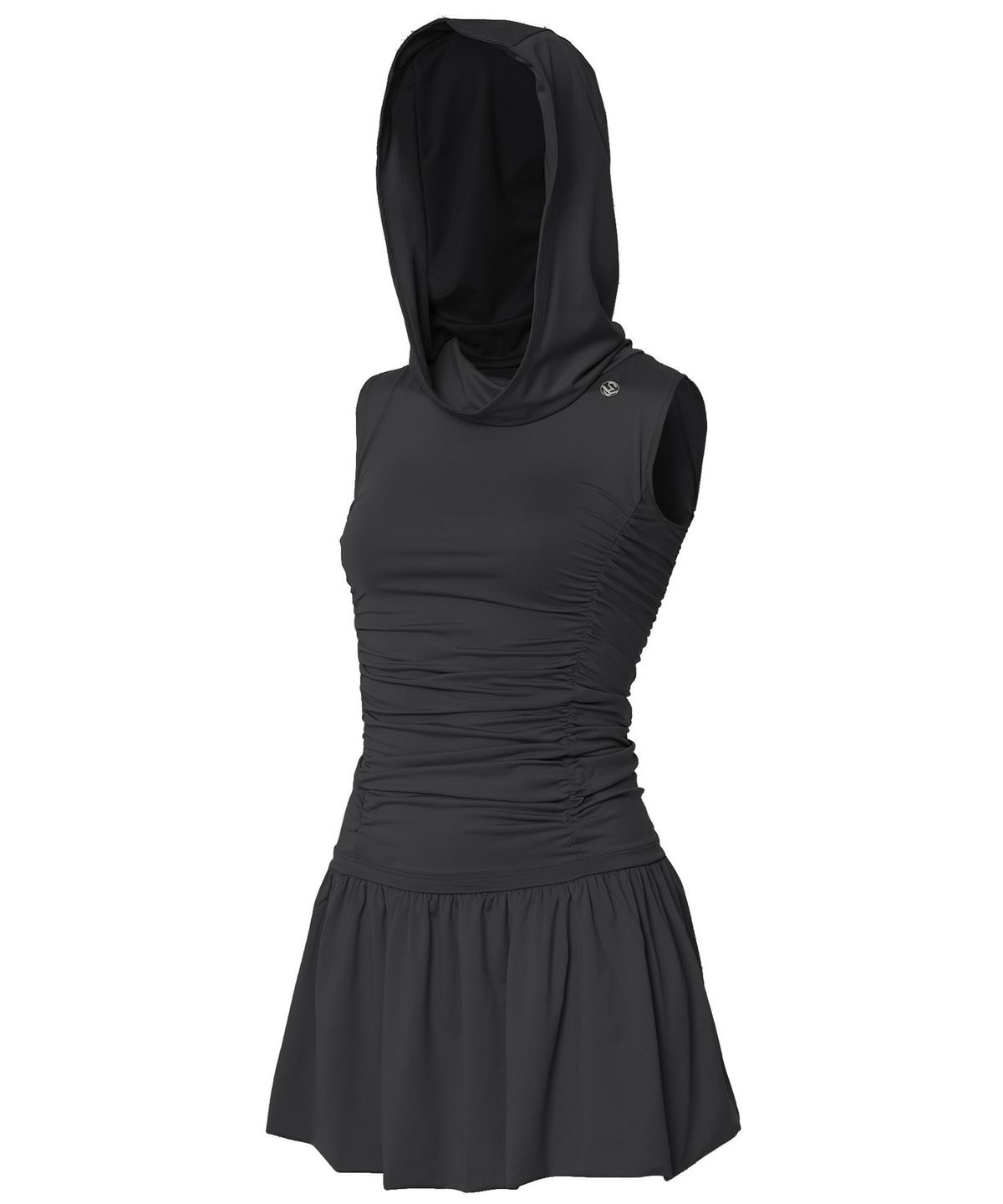 플레어업(FLAREUP) Hooded High Neck Dress (FL-155_Black)