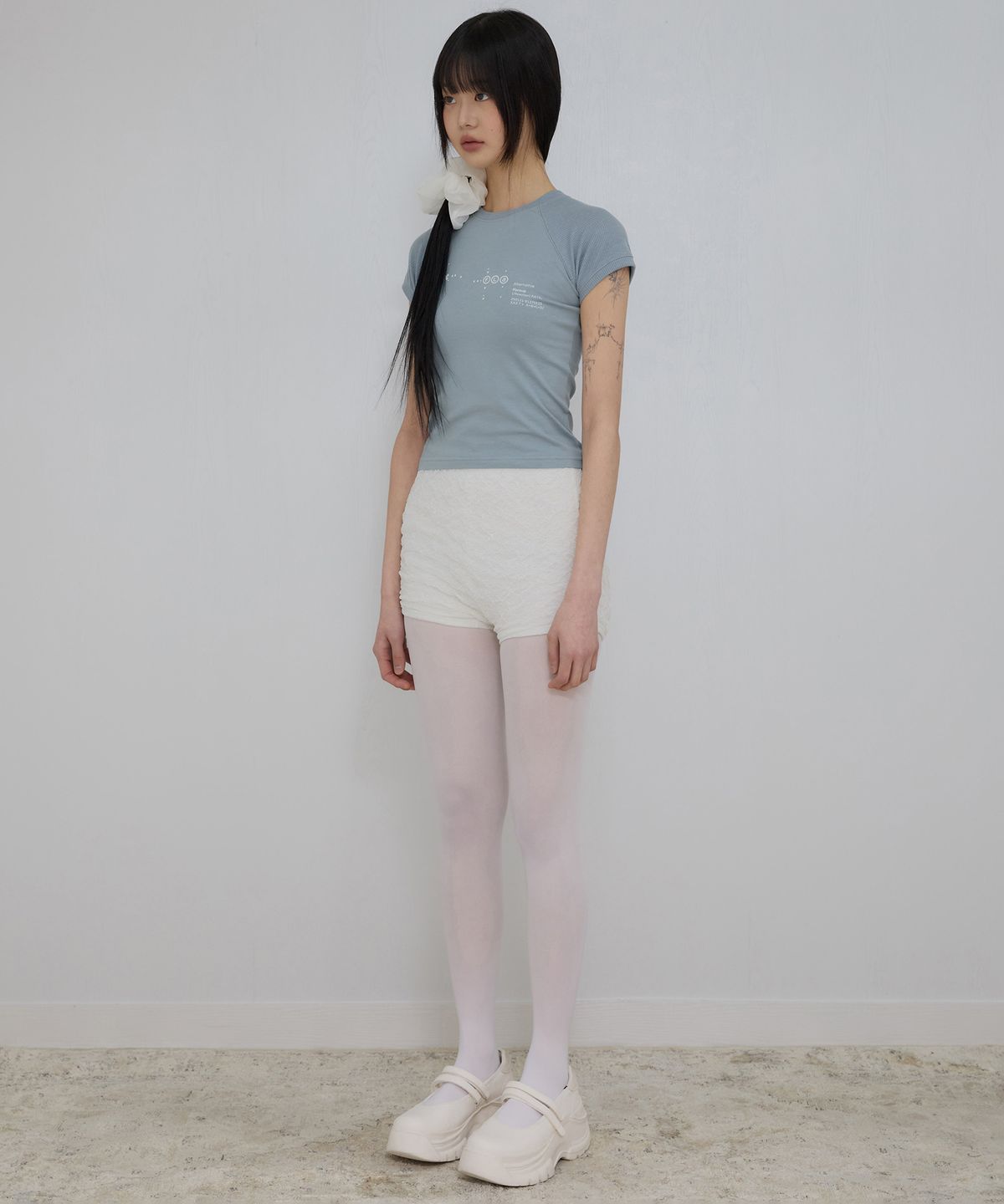 플레어업(FLAREUP) Muta Waffle Raglan T-Shirt (FL-154_Sky)