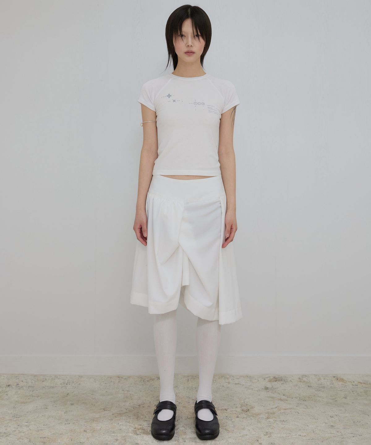 플레어업(FLAREUP) Muta Waffle Raglan T-Shirt (FL-154_White)