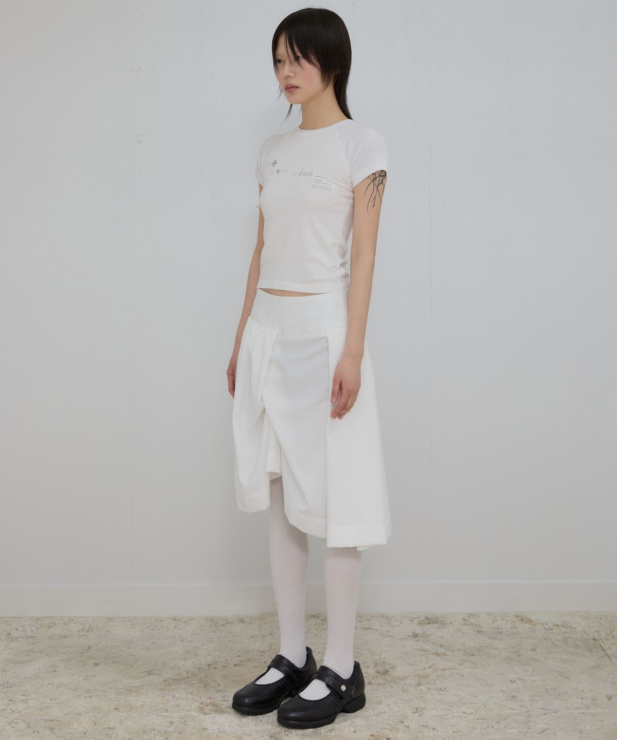 플레어업(FLAREUP) Muta Waffle Raglan T-Shirt (FL-154_White)