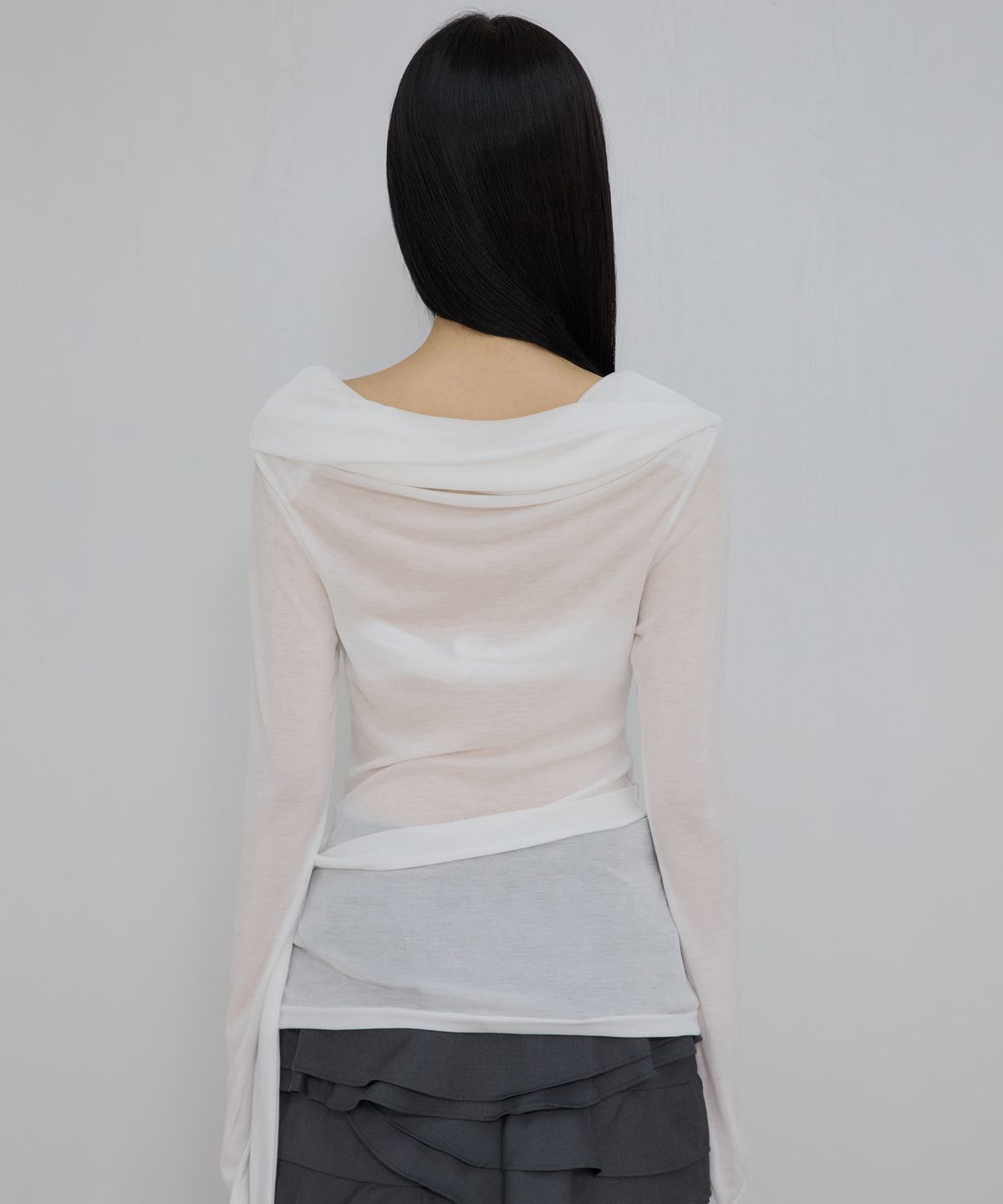 플레어업(FLAREUP) Faye Frill Long Sleeve (FL-160_White)