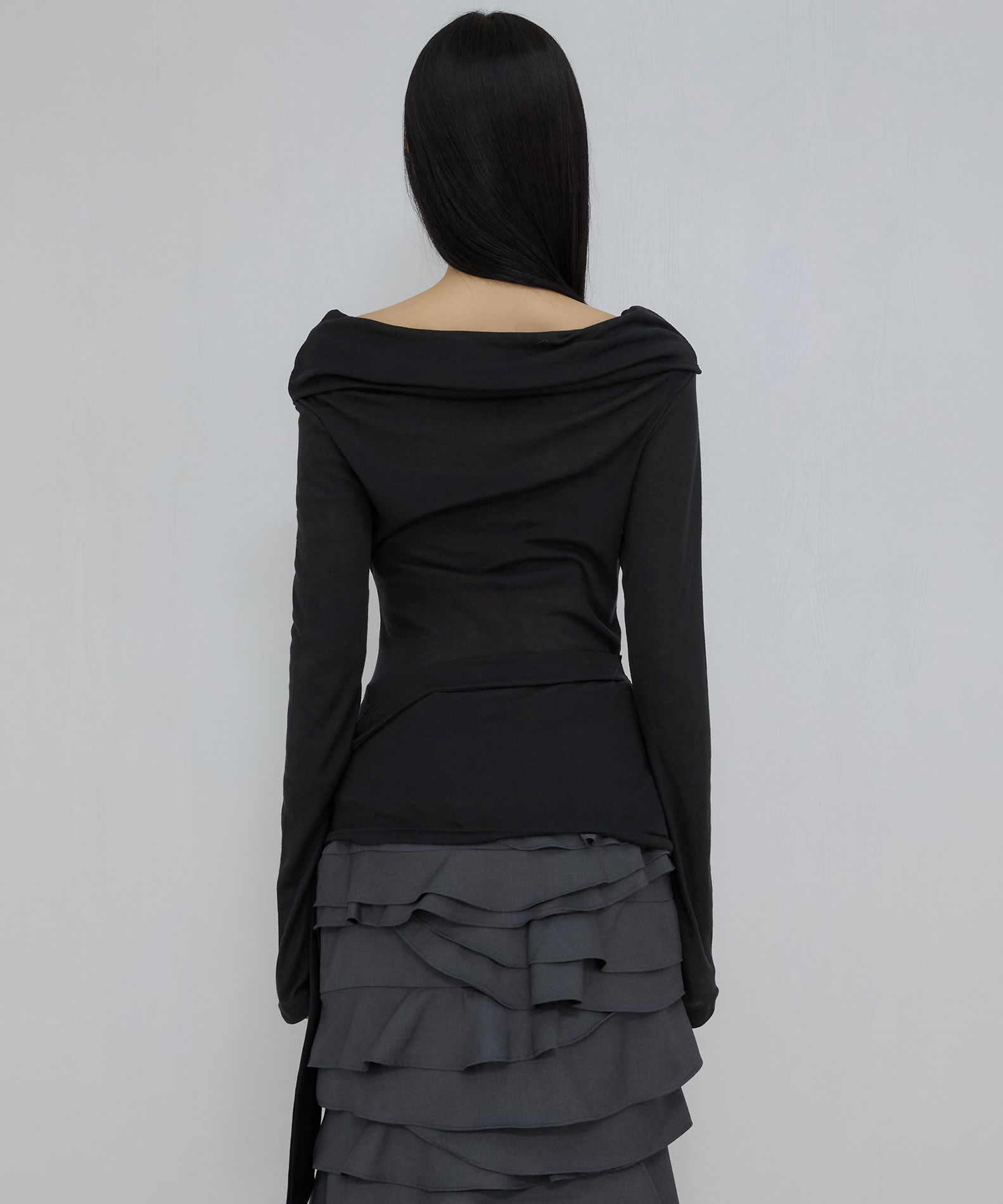 【FLAREUP】25SS★ Faye Frill Long Sleeve MUSINSA | FLAREUP Faye Frill Long Sleeve (FL-160_Black)