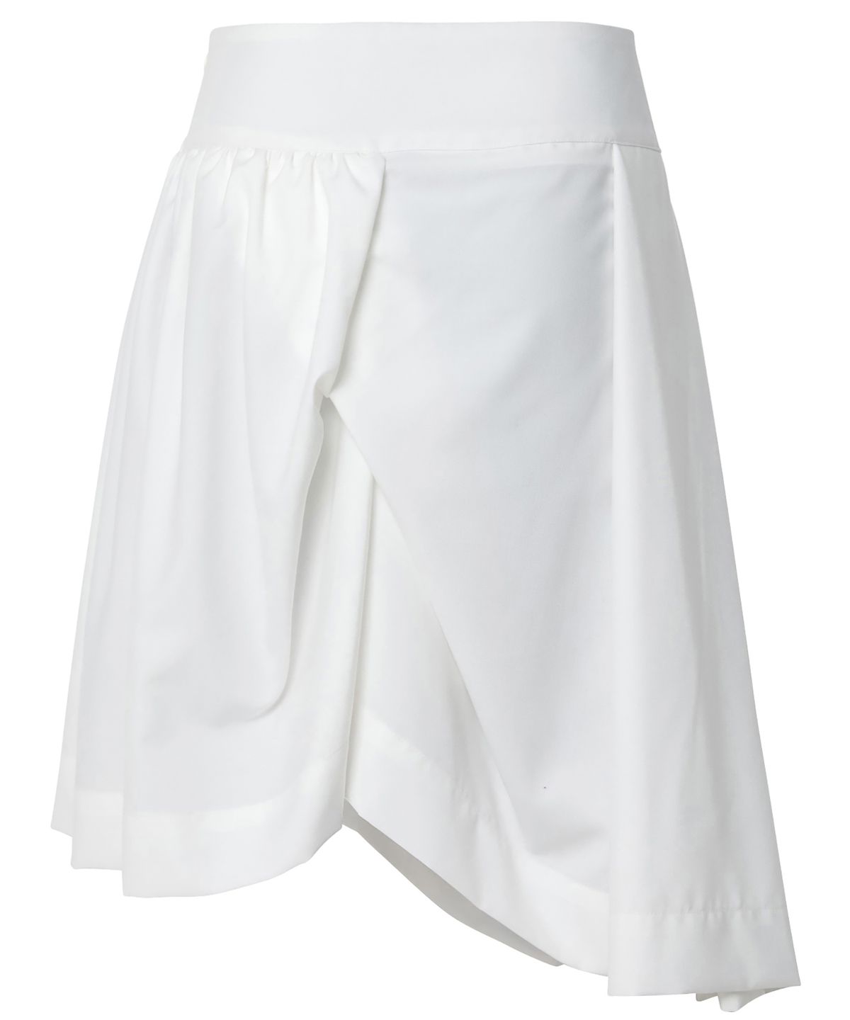 플레어업(FLAREUP) Asymmetrical Draped Midi Skirt (FL-248_White)