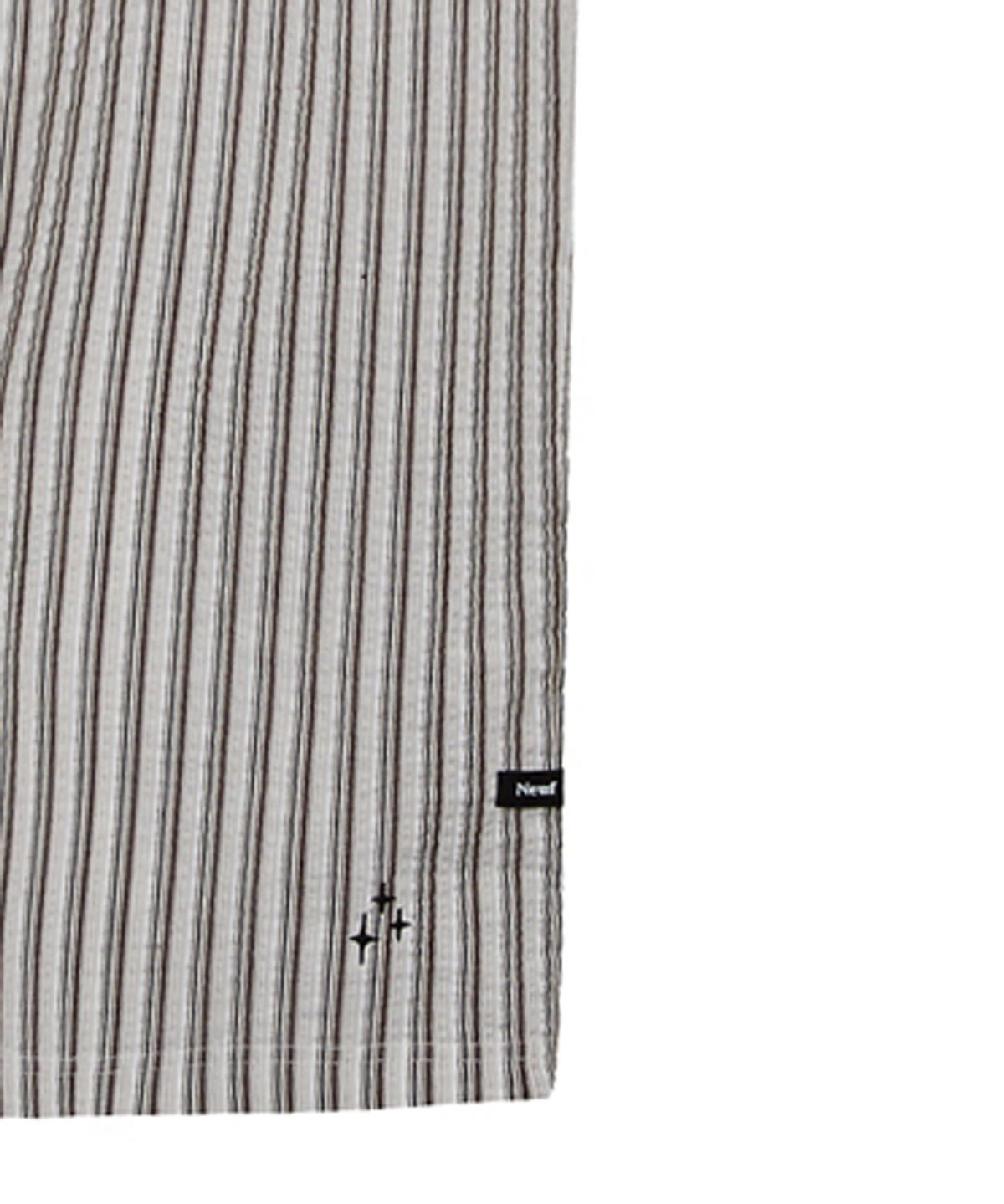 누프에블루(NEUFETBLEU) NEB cotton stripe pants (brown)
