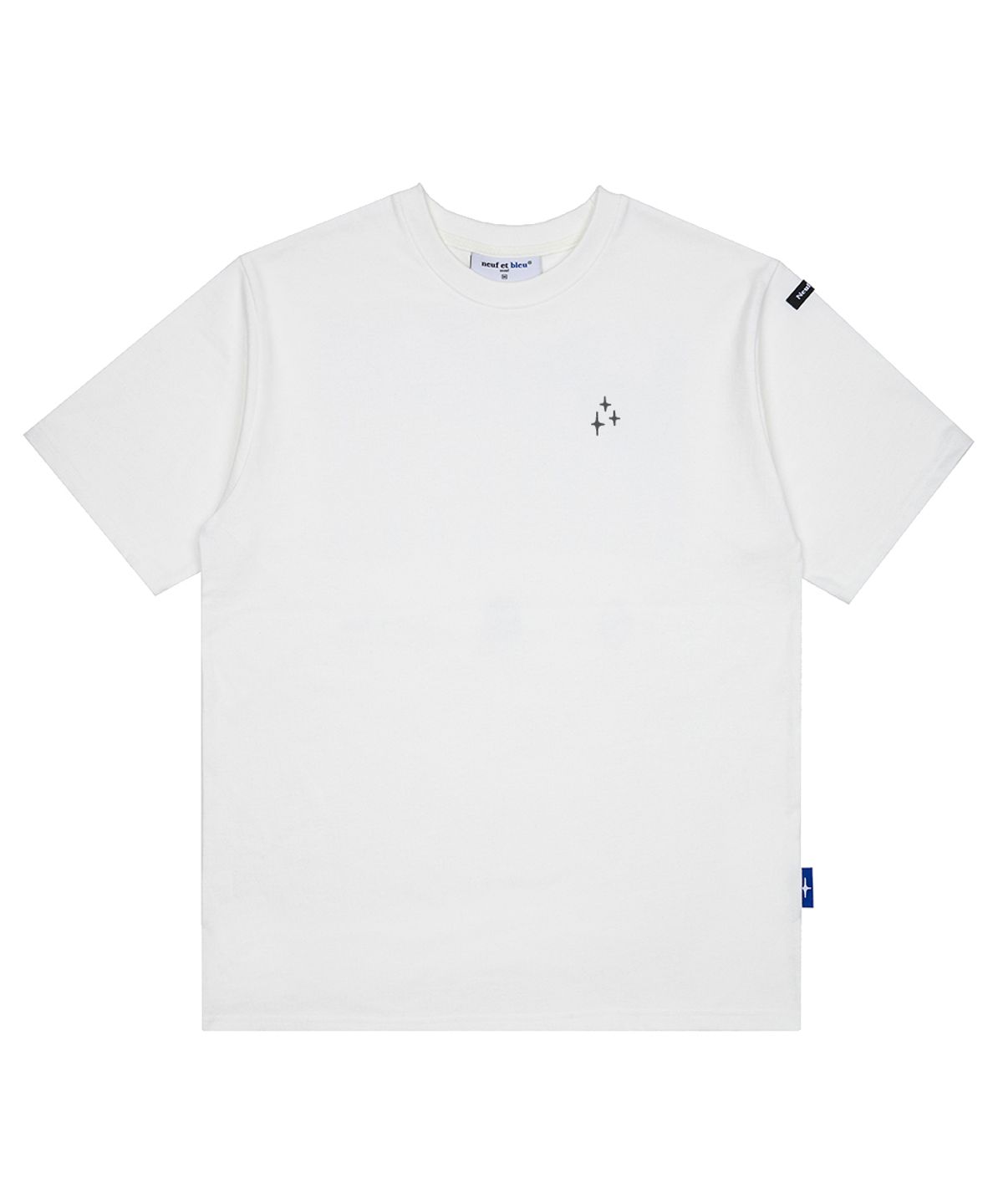 누프에블루(NEUFETBLEU) NEB silver lightning tee (off-white)