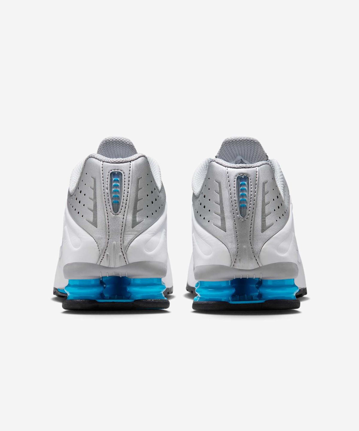 나이키(NIKE) 샥스 R4 M - 메탈릭 실버:화이트:블루 라군 / HQ1988-005