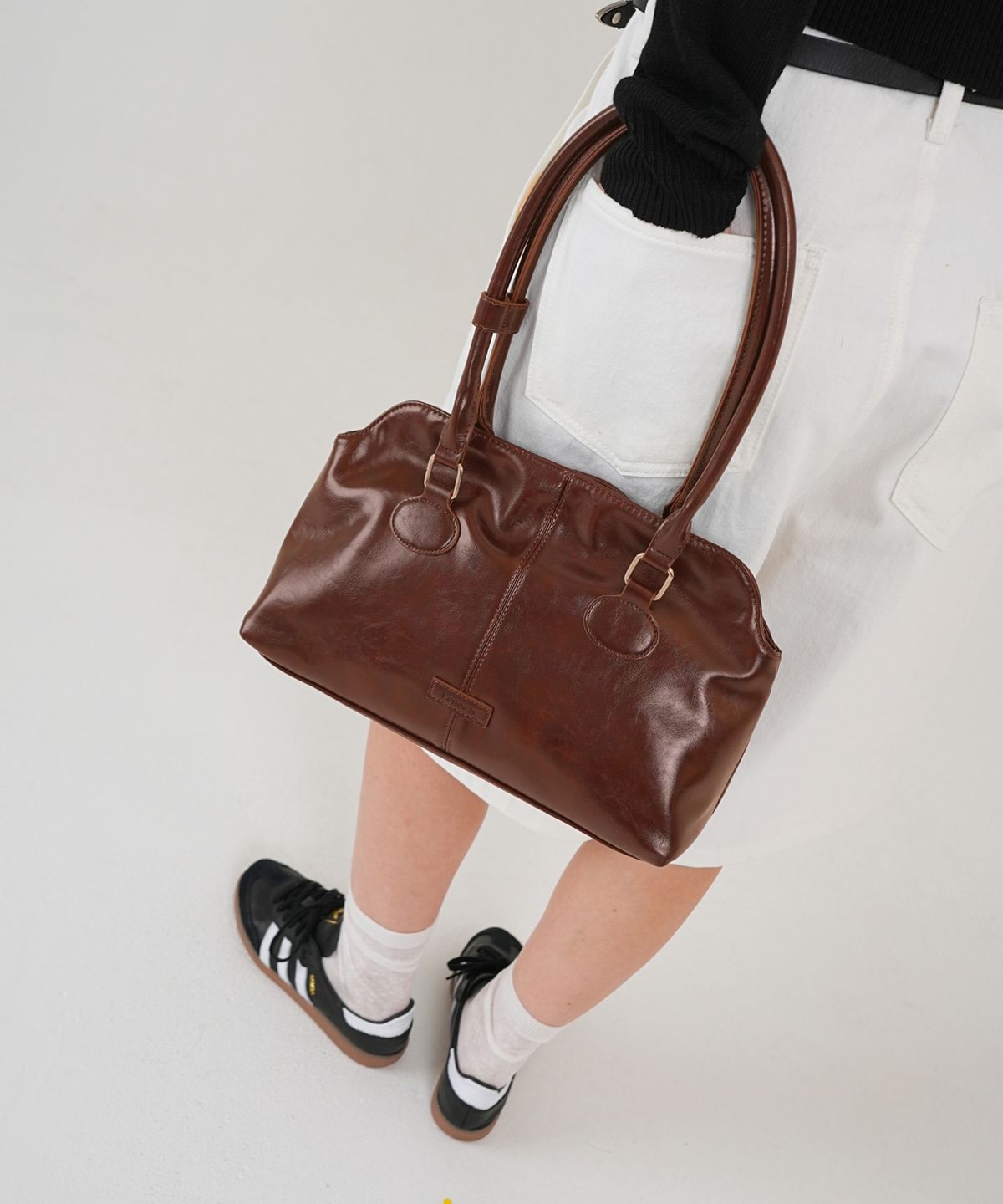 레니비(LeneeB) 라모백 미디움 브라운 Ramo bag medium Brown